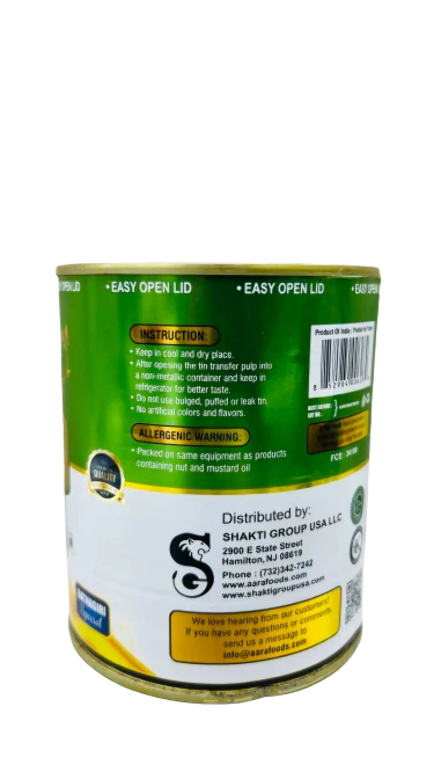 Aara Alphonso Mango Pulp (Sweetened)