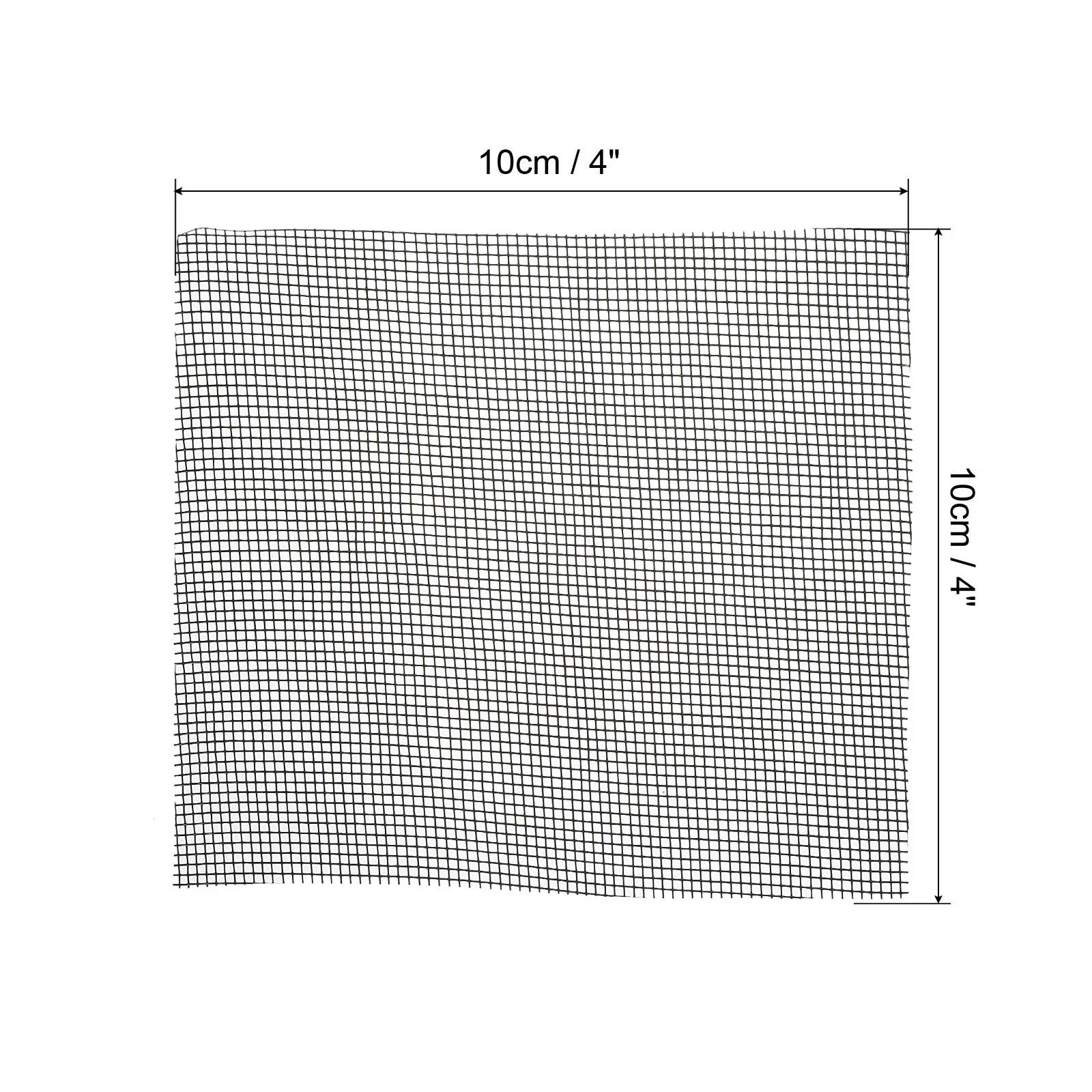 Uxcell Flower Pot Hole Mesh Pad, 4 x 4 Inch Square Drainage Hole Screen Bottom Grid Mat, Black 150 Pack