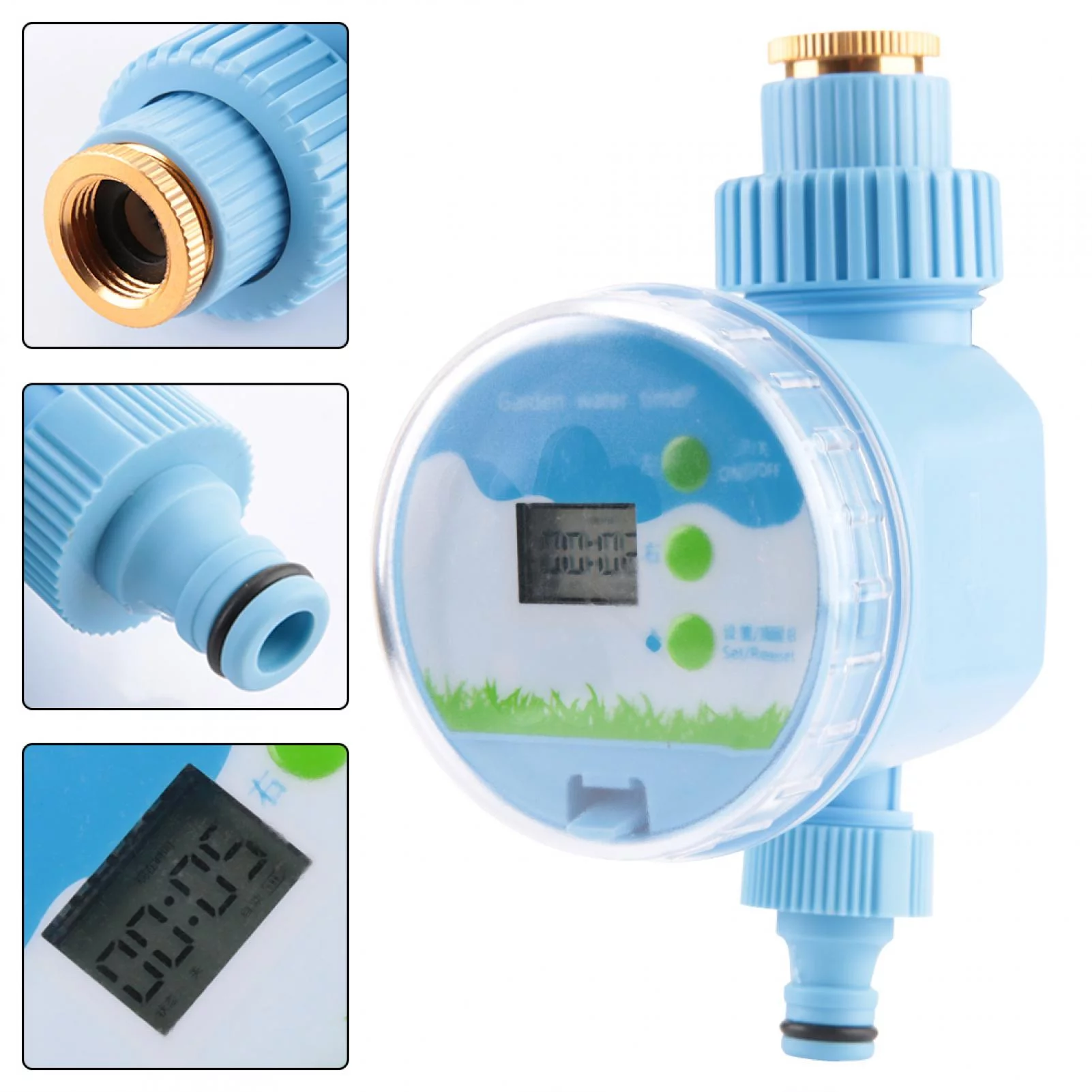 ZPSHYD Garden Irrigation Timer, Electronic 360° Rotating Automatic Garden Irrigation Timer Intelligent Flowers Watering Control