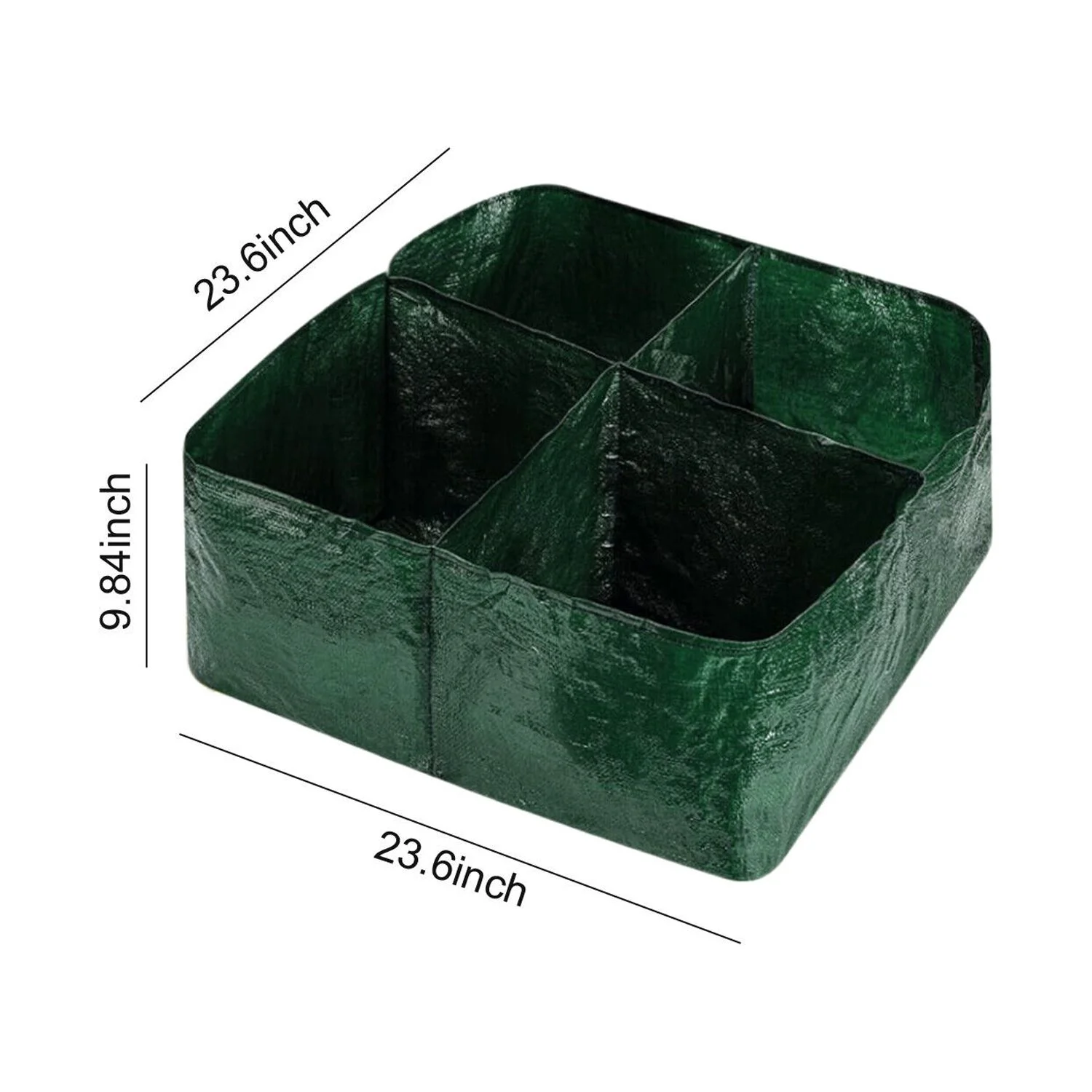 4/6/8Grid Plant Grow Bags PE Veg Pot Nursery Soil Bag Thickened Recycle Bag