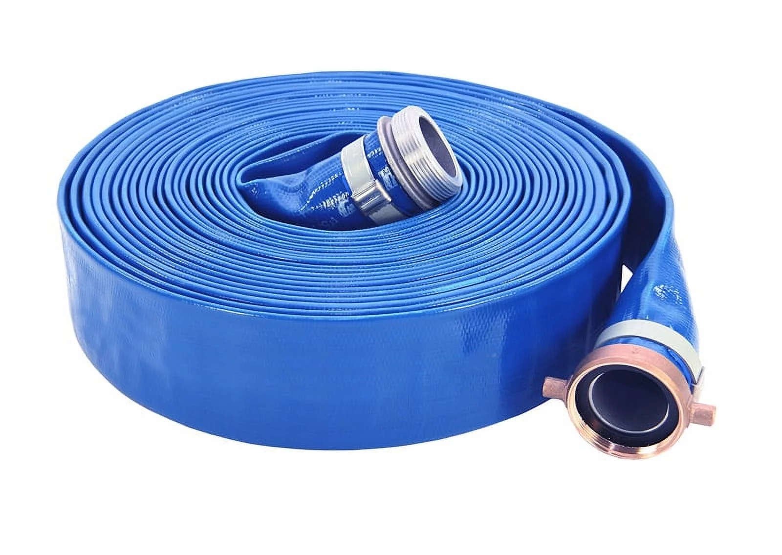 Abbott Rubber 1148-2000 PVC Discharge Hose Assembly 2 Inch ID x 50 Feet, Blue