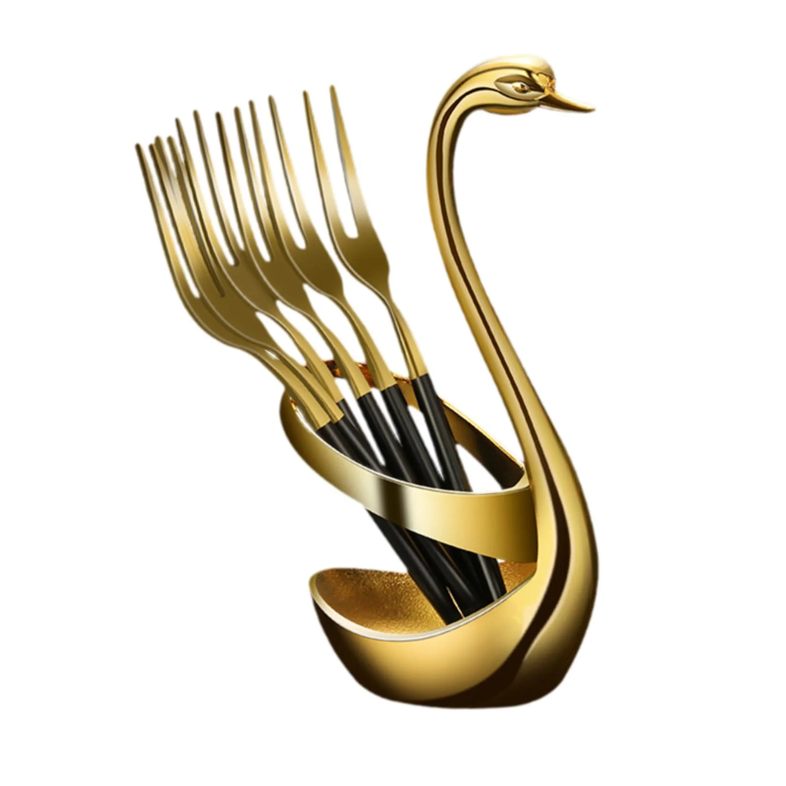 jicheng 6 Pieces Fruit Forks Multipurpose Party Favor with Jar for Home Gift Wedding