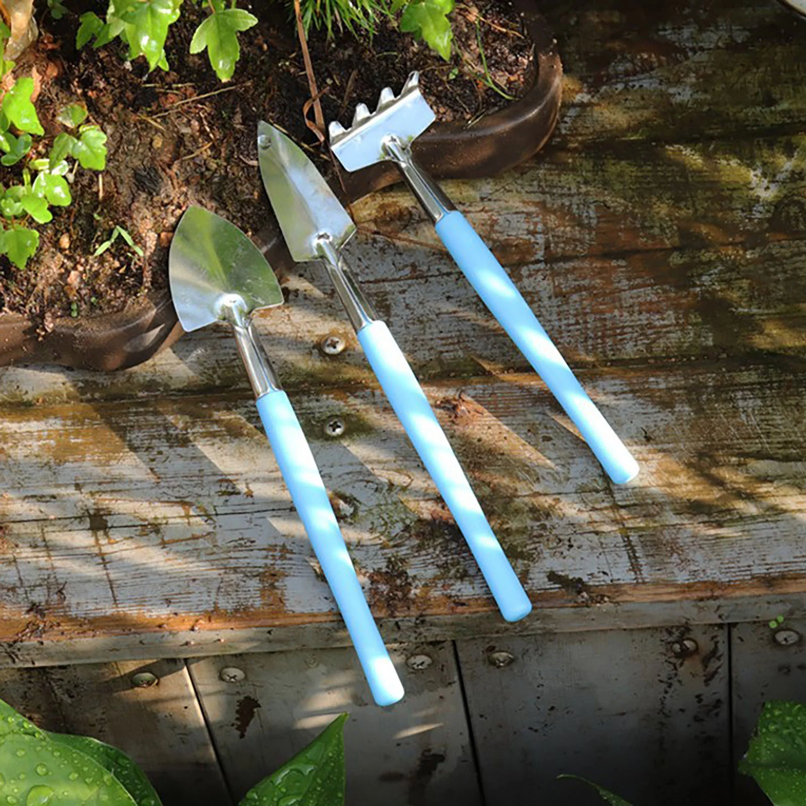 Big Spring Sale Gardening Stainless Steel Tools Three Sets Of Home Mini Shovel Rake Tool Combination Succulent Tools