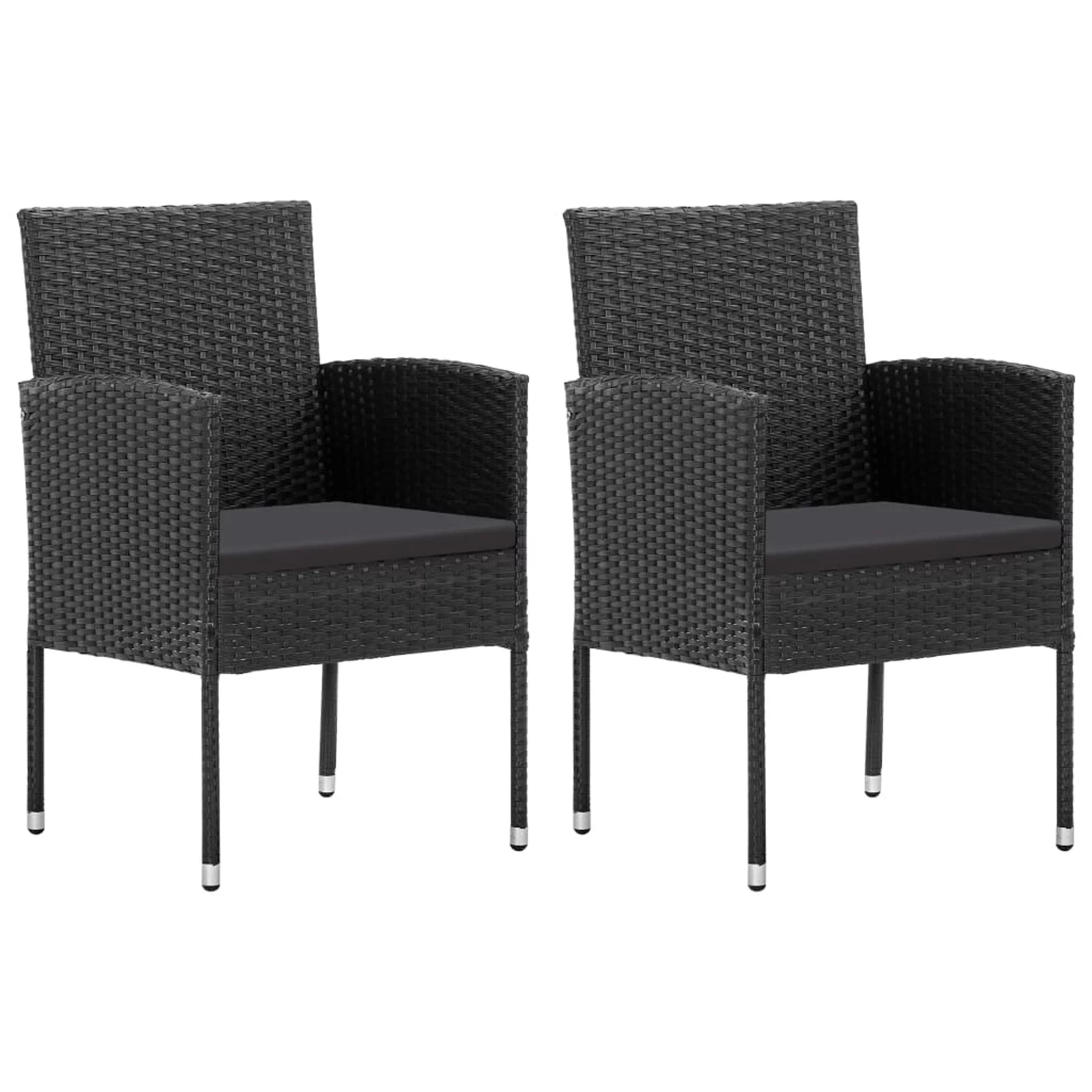 Andoer parcel,SetPatio Poly Rattan Chairs Furniture Patio Chair Set 2 Pcs 313124 Patio Chairs D X H) PoolsideFurniture Keketa 016113cDeck Lawn Furniture 20.5 X Deck Lawn 2