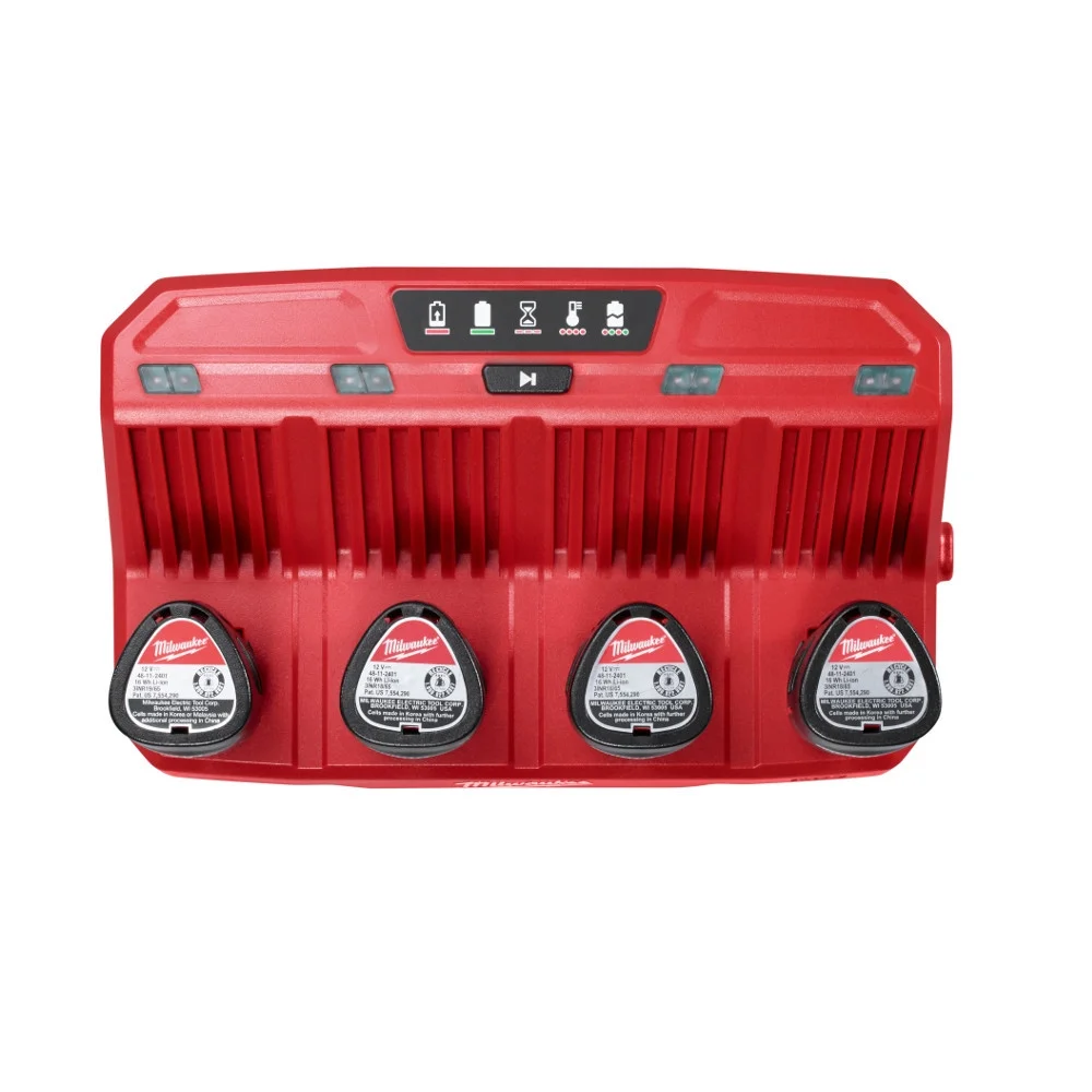 Milwaukee 48-59-1204 M12 Four Bay Sequential Charger