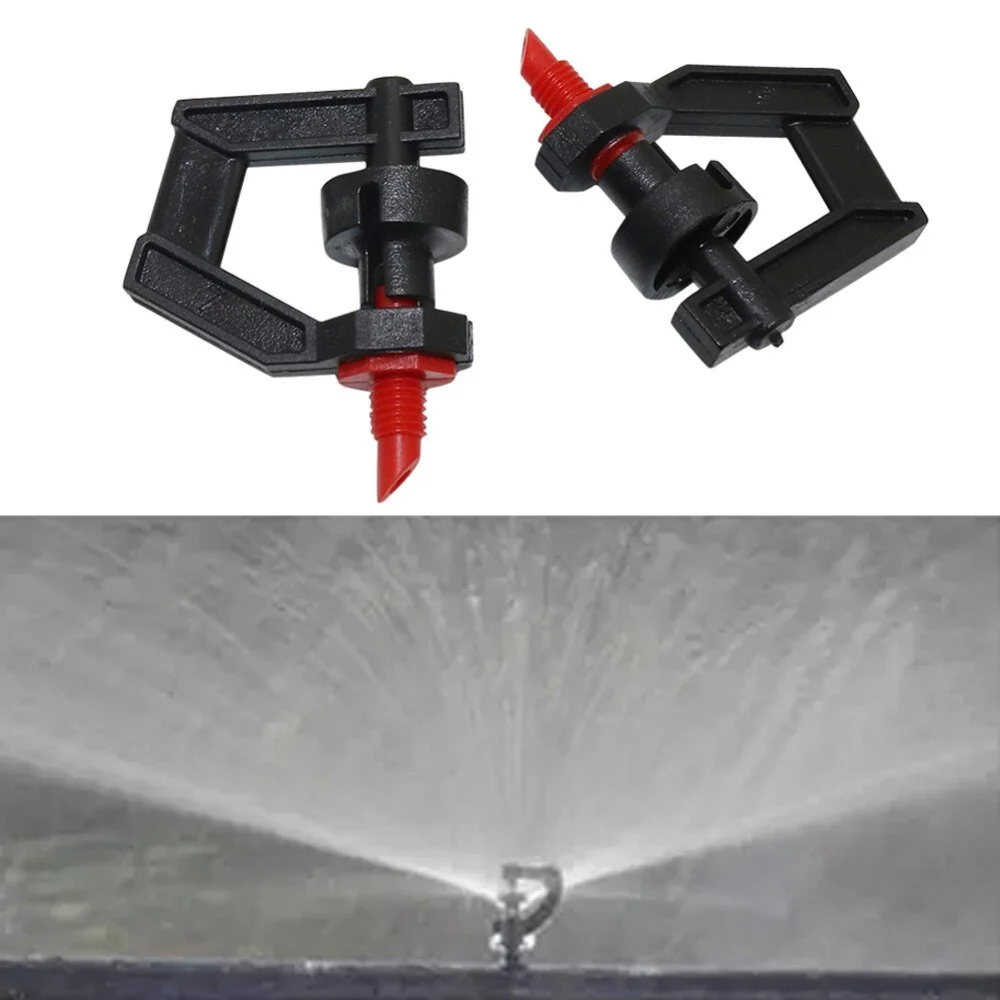 Angle Rotating Micro sprinkler with 4 mm screwed connection sprinkler Garden Fruit Tree Irrigation Mist Sprayer 200 Pcs