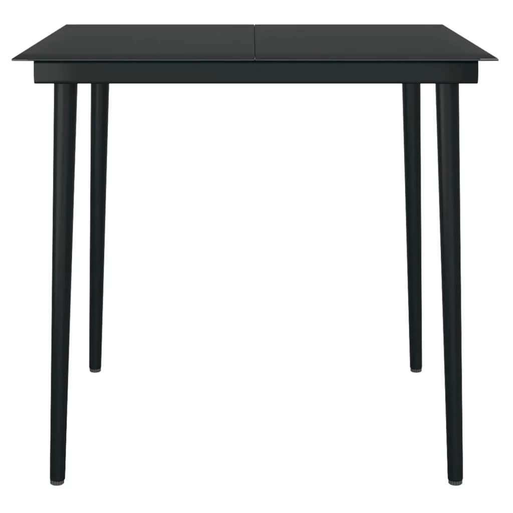 Uteam Black Patio Dining Set 3 Piece