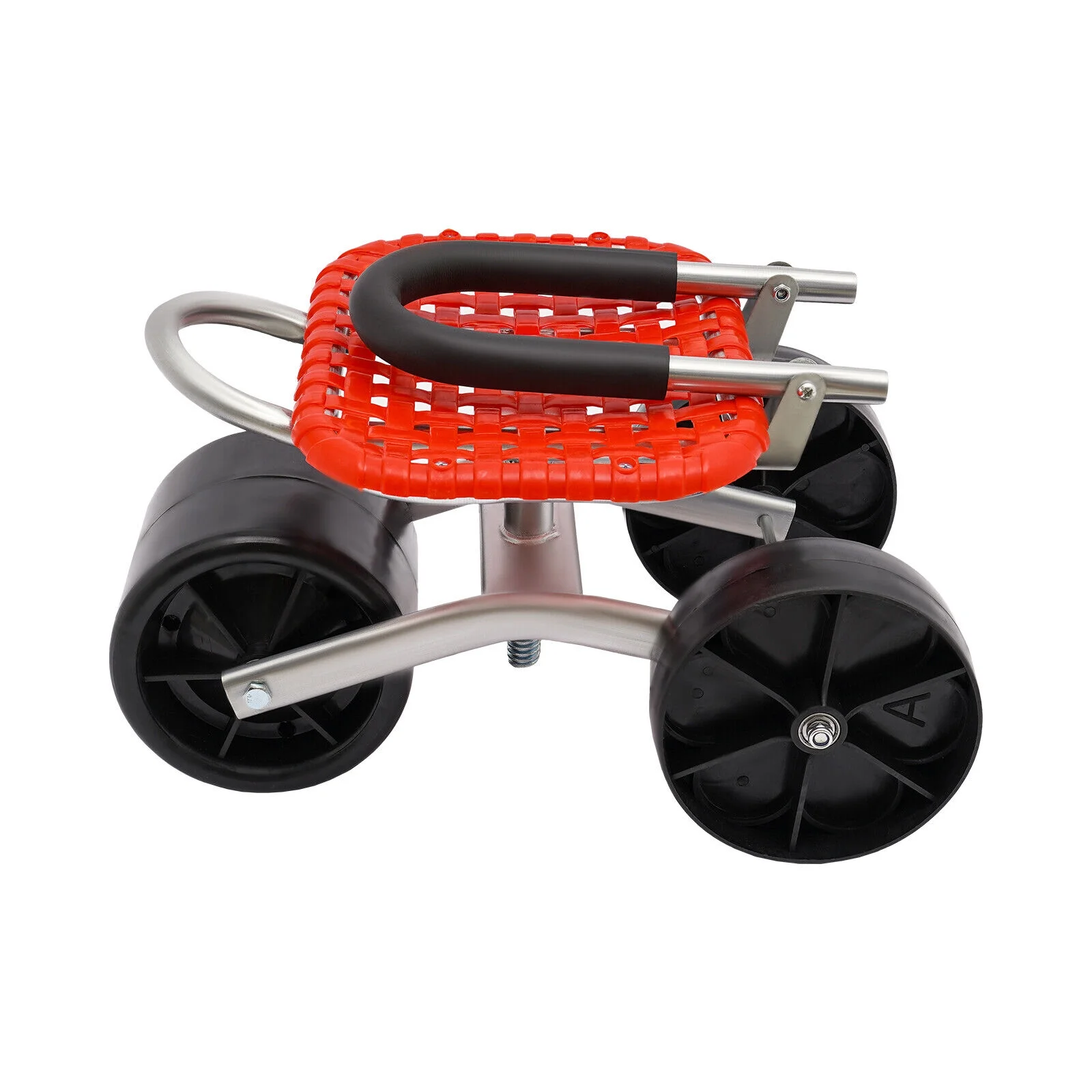 Height Adj. 360° Rotates Gardening Seats W/3 Rolling Wheels Stool Kneeling Pad