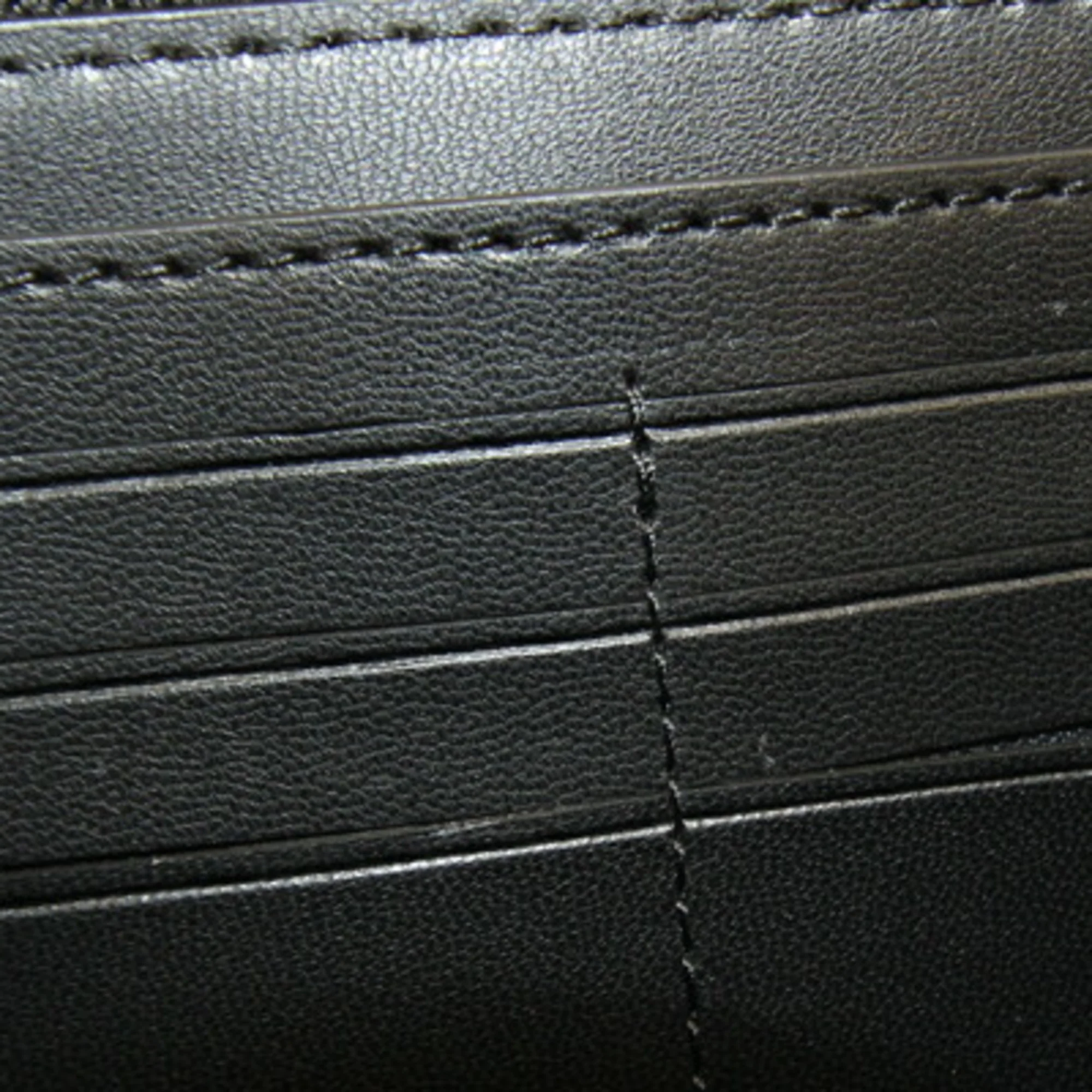 Pre-Owned Kate Spade Round Long Wallet Jackson WLRU5833 Black Leather Women's KATE SPADE (Like New)