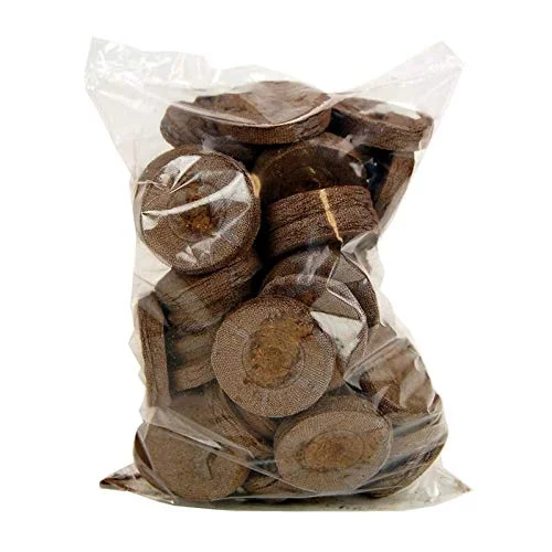 Jiffy 7 Peat Pellets 36 MM Seed Starting Plugs, Seeds Starter. Start Plant Seedlings Early (Pack of 50)