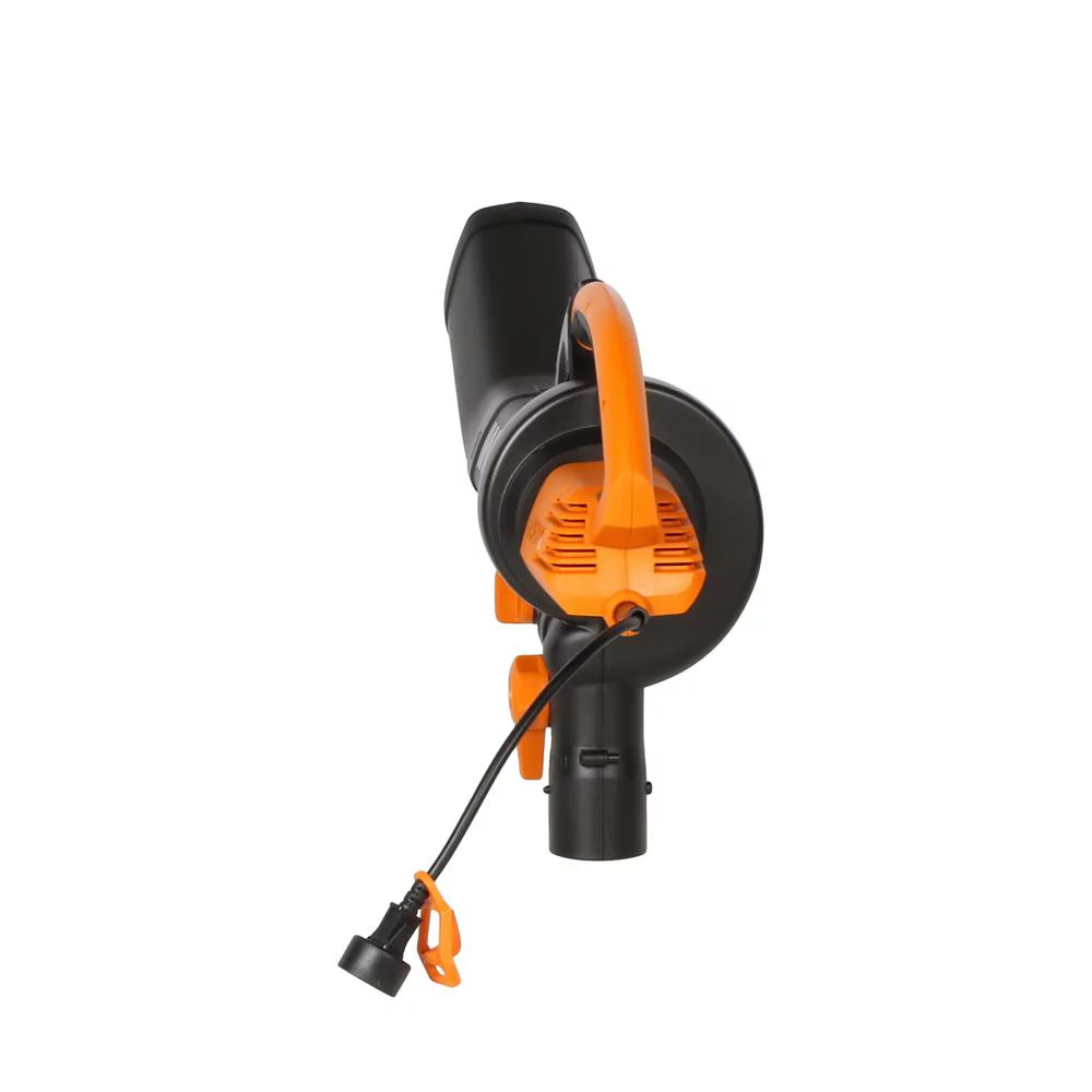 Restored Worx WG505 120 MPH 350 CFM 12 Amp Electric Leaf Blower/Mulcher/Vac with Metal Impeller (Refurbished)