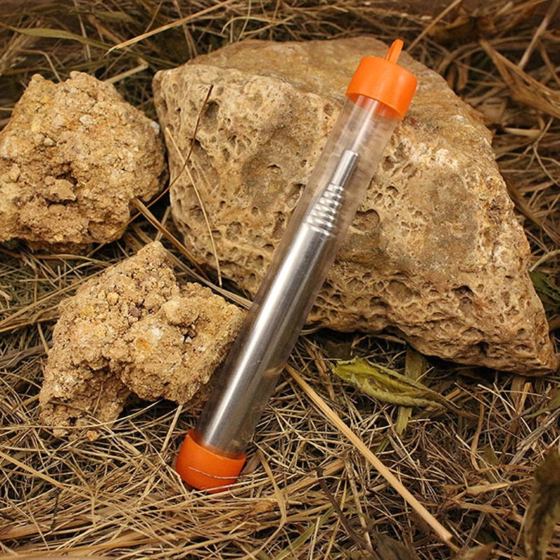 Fire Blower Pipe Collapsible Retractable Stainless Steel Blow Tube Campfire