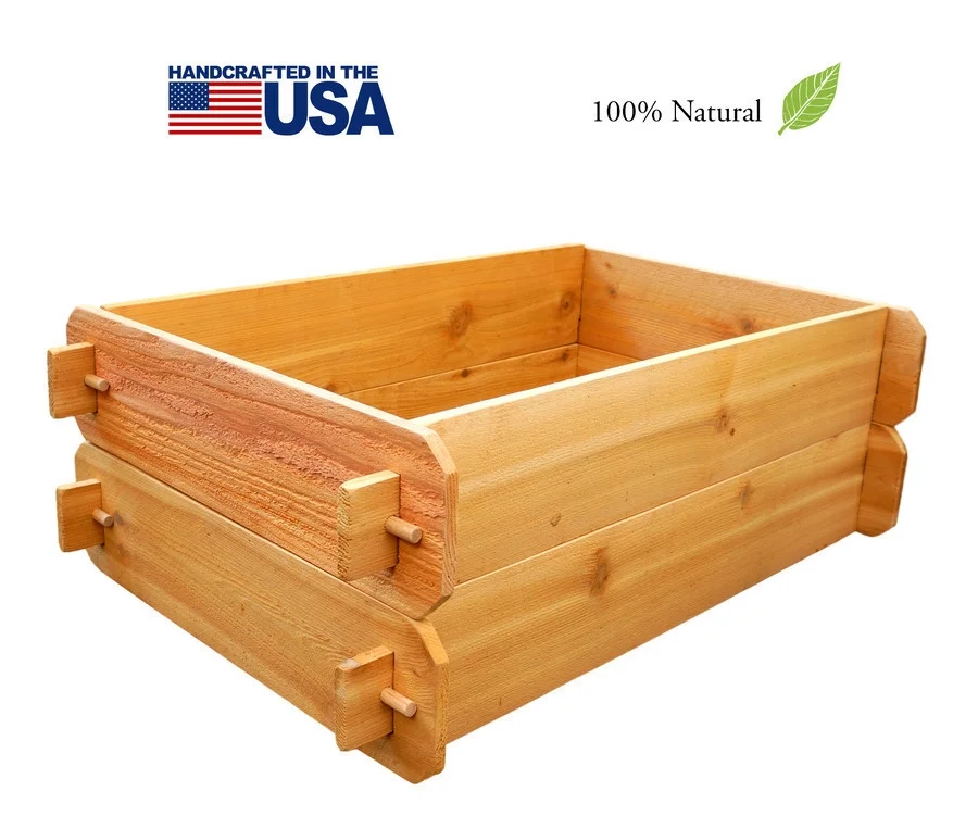 Timberlane Gardens Cedar Raised Garden Bed Planter Vegetable Gardening