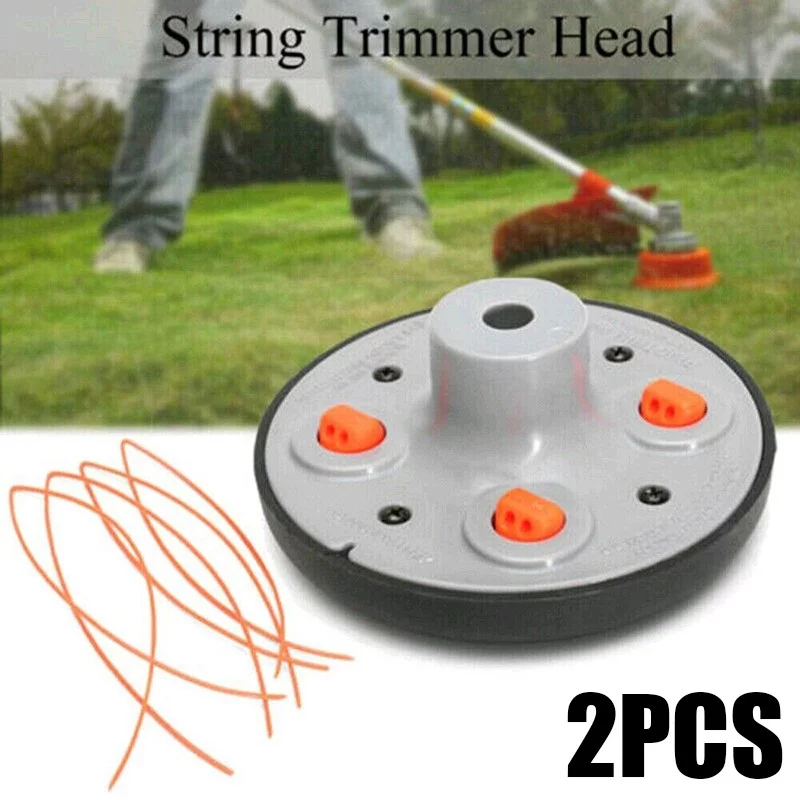 Cumbed 2X Universal Strimmer Line String Trimmer Head Fit All Pivotrim Gas Brush Cutter