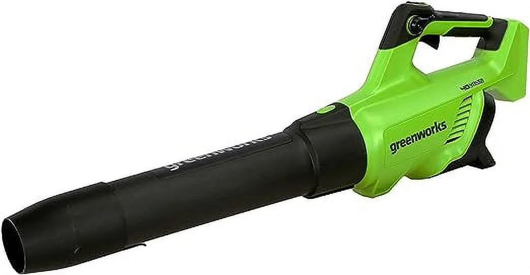 Open Box Greenworks 40V 120 MPH 500 CFM Cordless Leaf Blower TOOL ONLY BLF349 - GREEN