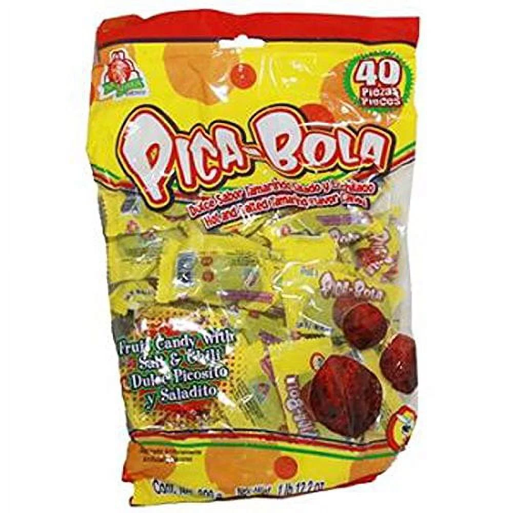 Hot & Salted Tamarind Flavor Candy Count 40 - Sugar Candy/Grab Varieties & Flavors