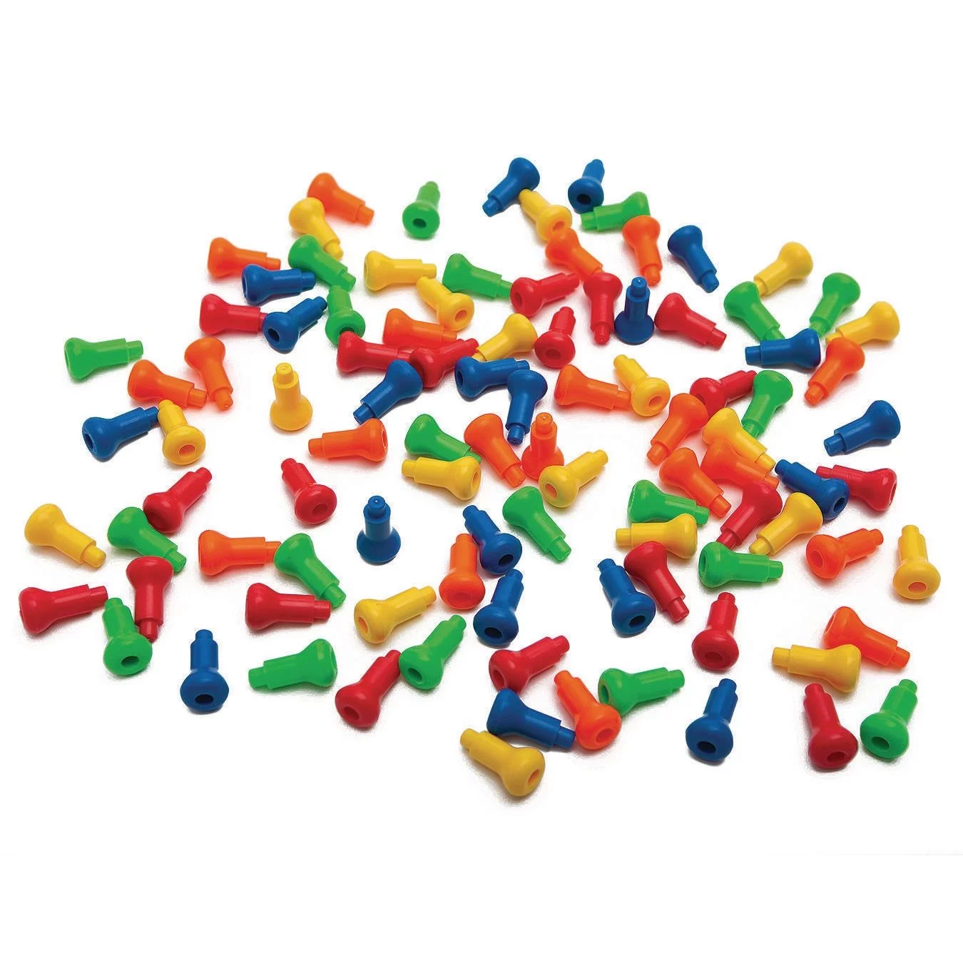 Jumbo Hold Tight™ Pegs for stacking sorting, and pegging  (Set of 100)