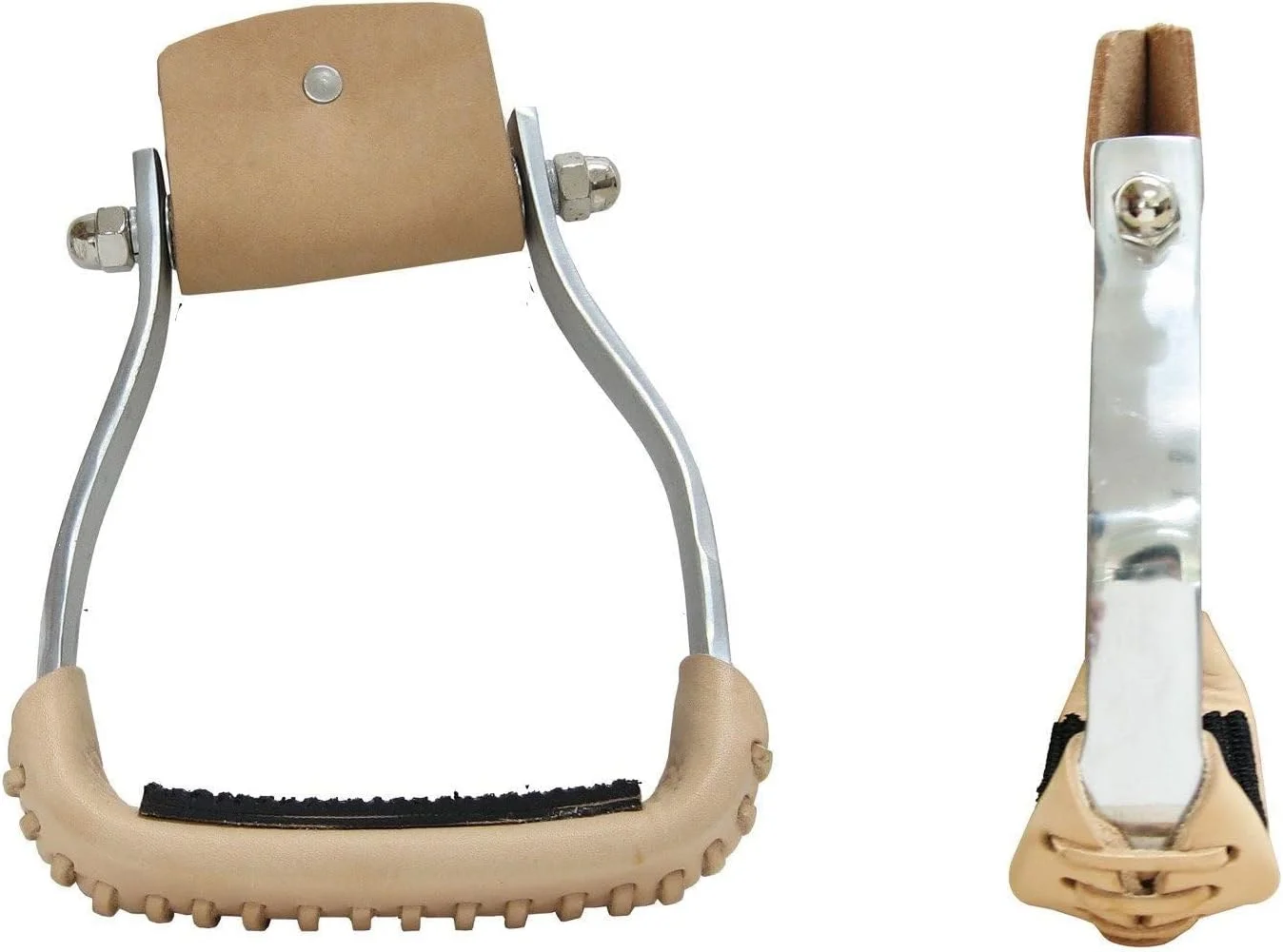Aluminum Angled Barrel Racing Stirrups