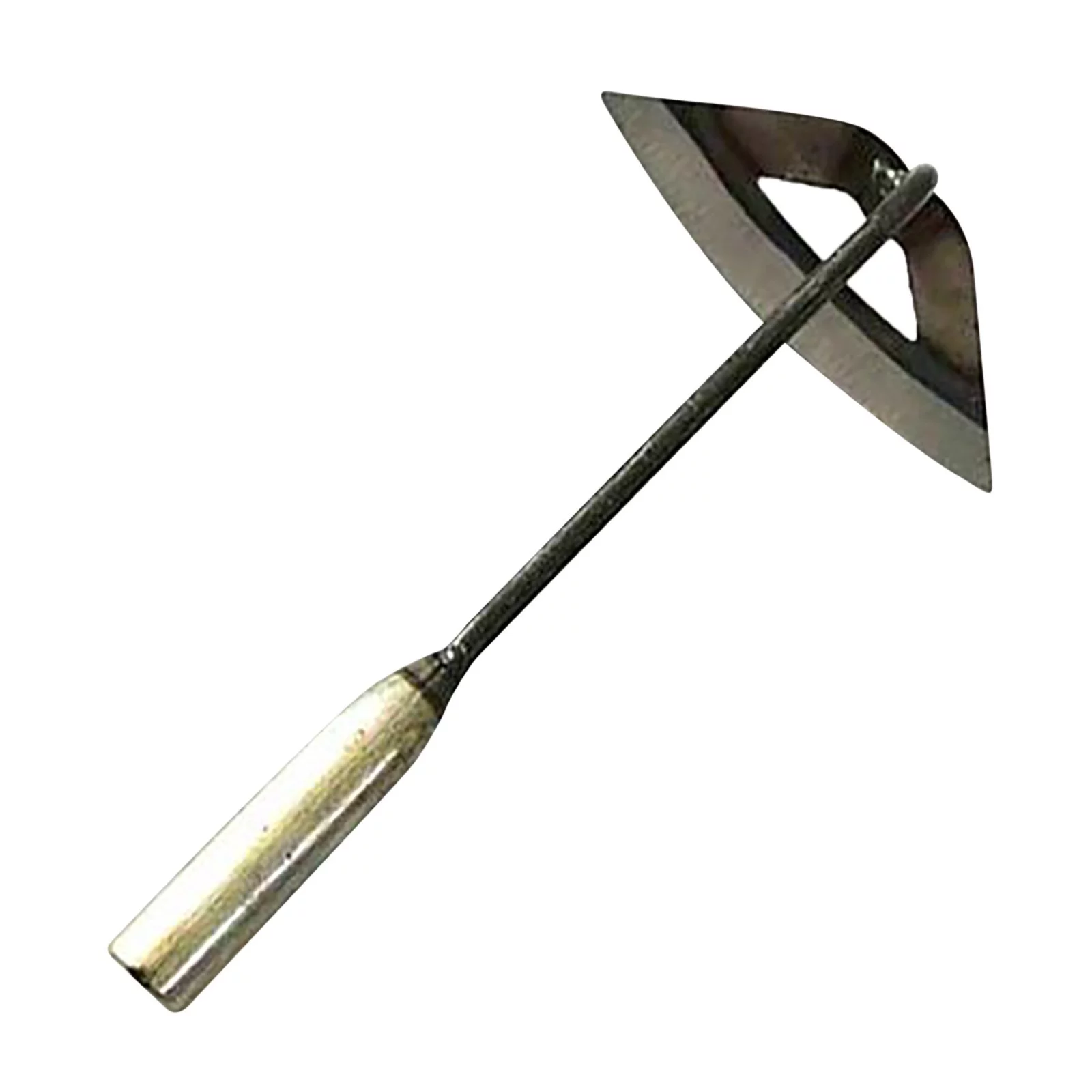 MVNSFEW Cmmt12034 All Steel Hardened Hollow Hoe Garden Weeder Hand Shovel Weeder Accessories Suitable for Backyard Weeding Loose Adopts Quenching forging Process Steel