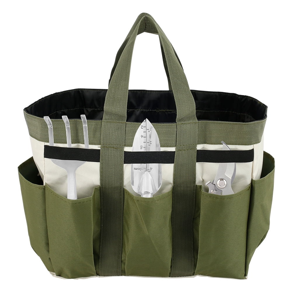 600D Oxford cloth Garden Tool Tote Bag ,Gardening Tote Bag,Gardening Pouch Storage Organiser DIY Kit With 8 Pockets,Garden Tool Holder Tote Bag Organizer
