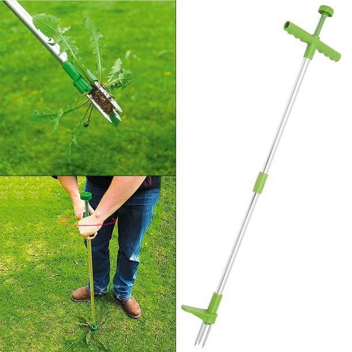 Weed Puller Weeder Twister Stand Up Garden Lawn Grass Root Remover