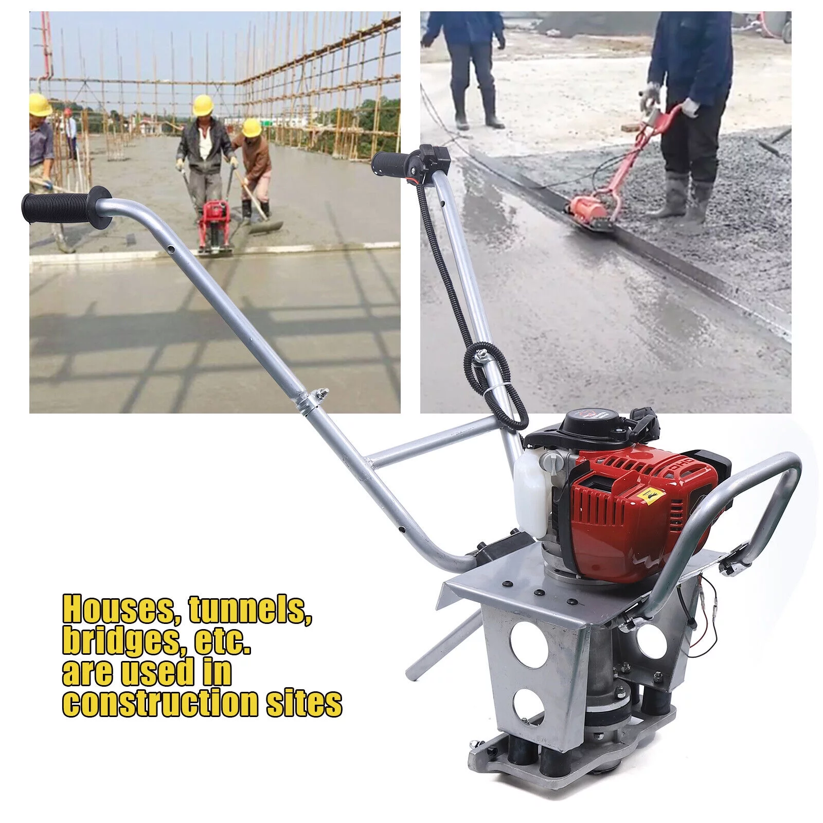 38.5CC Concrete Vibrating Finishing Float4-Stroke Gas Power Cement Screed Trowel