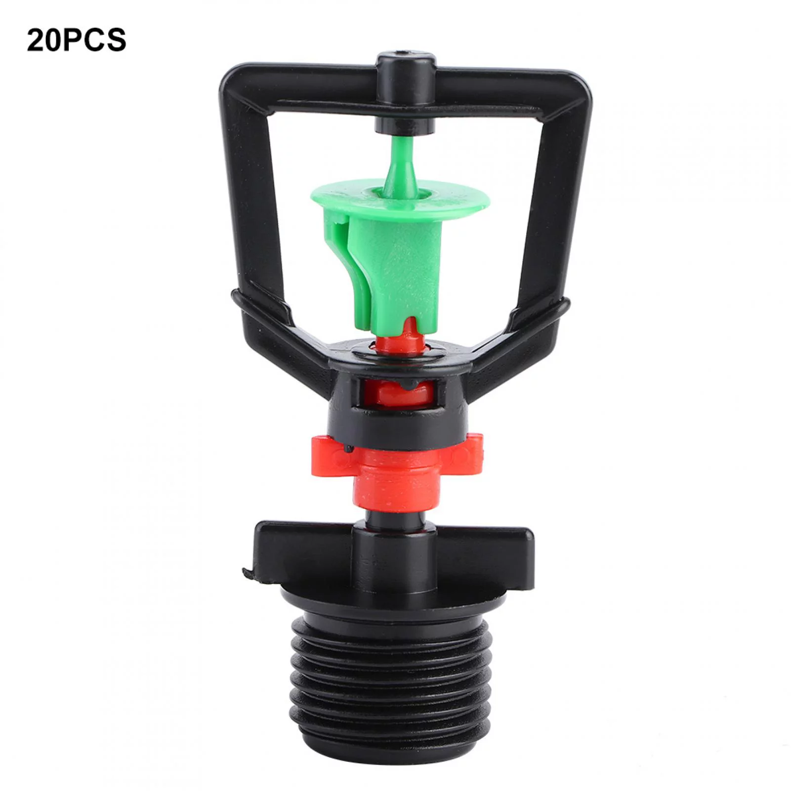 Irrigation Nozzle, 20Pcs Adjustable Atomizing Nozzles G1/2 Micro Garden Watering Spray Head Misting Nozzle for Sprinkler Irrigation System