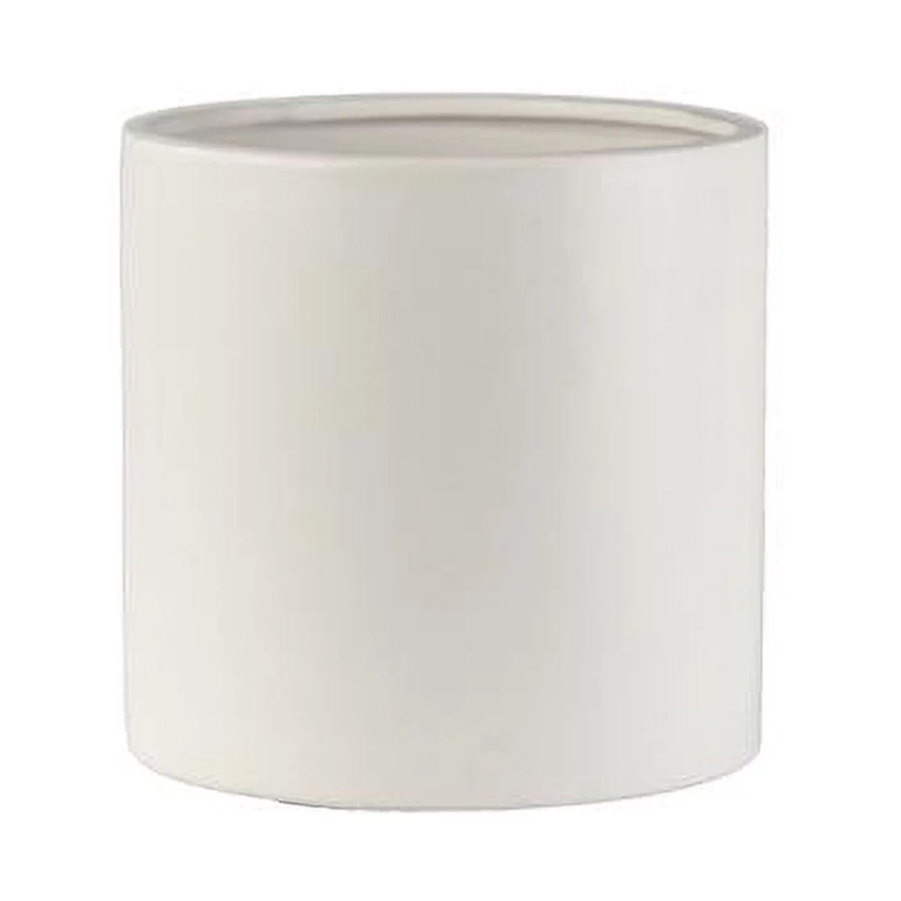 Urban Trends Collection 10942 Ceramic Round Pot, Matte White, Large