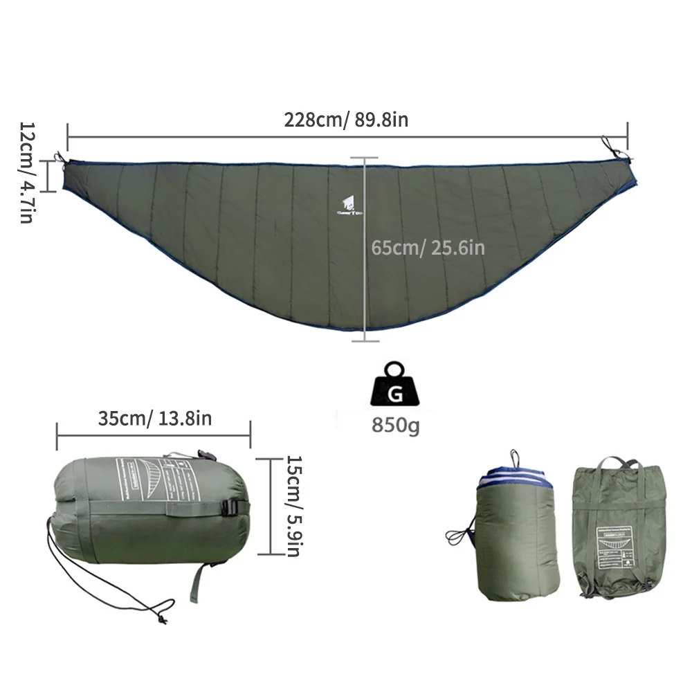 GEERTOP Sleeping bags,Toasty In Hammock Underquilt Cold Weather Warm Under And Warm Winter And Under Quilt Winter With Warm In Underquilt - Winter And ArmyPortable Quilt And Siuke