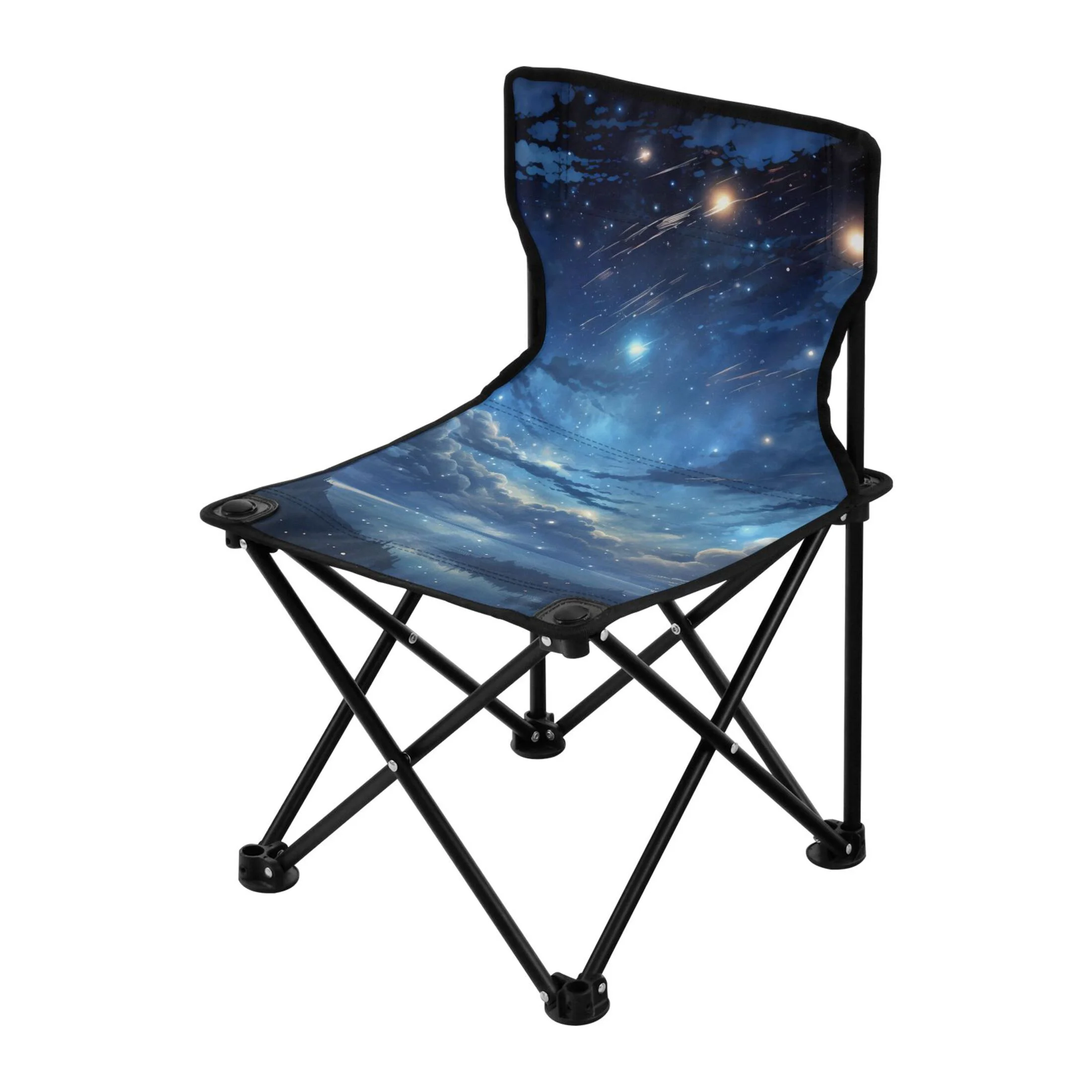 Nights Portable Camping Chair Small for Kids Outdoor Folding Beach Chair Fishing Chair Lawn Chair with Carry Bag