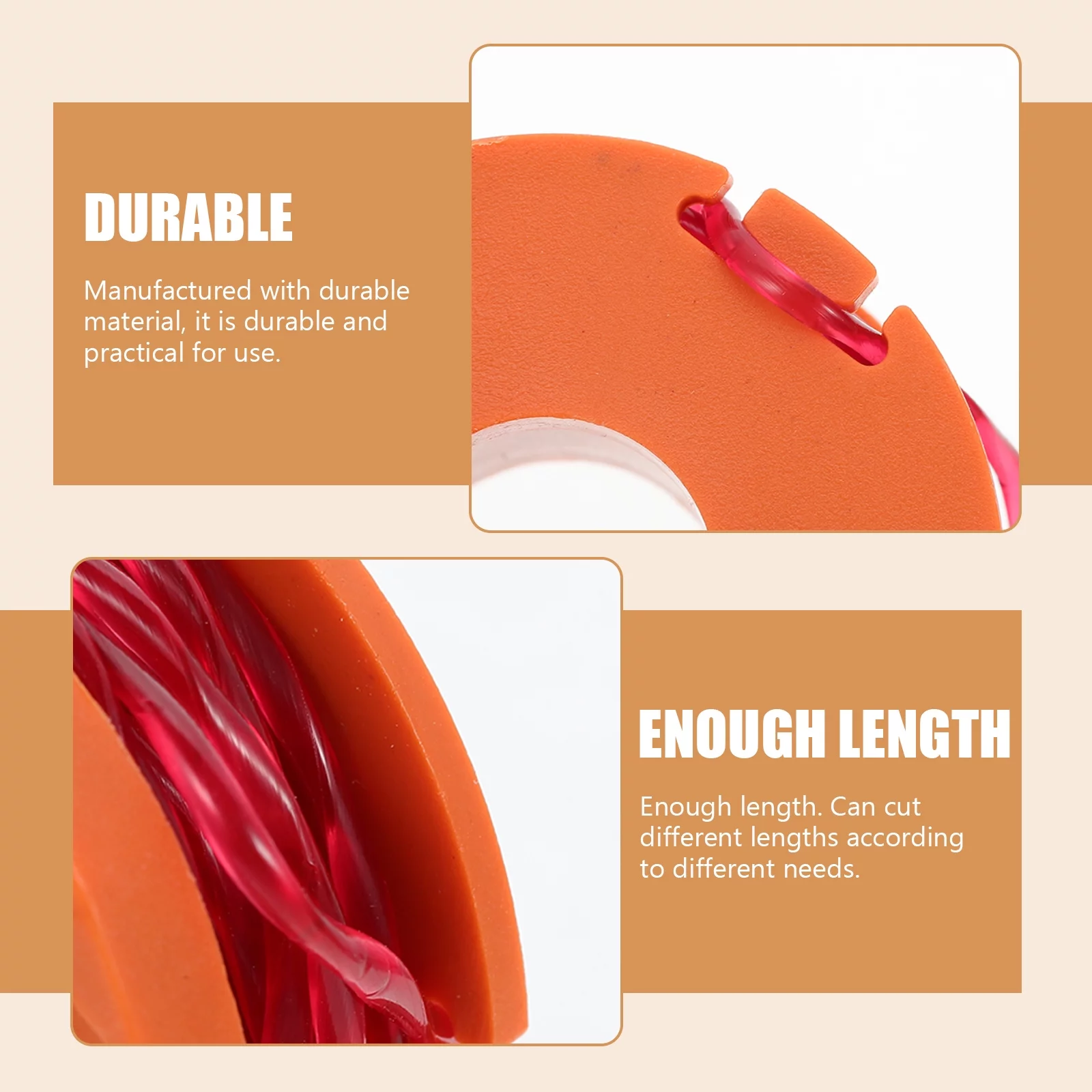 8pcs Mowing Trimmer Rope Grass Trimmer Line String Trimmer Line Weed Eater String