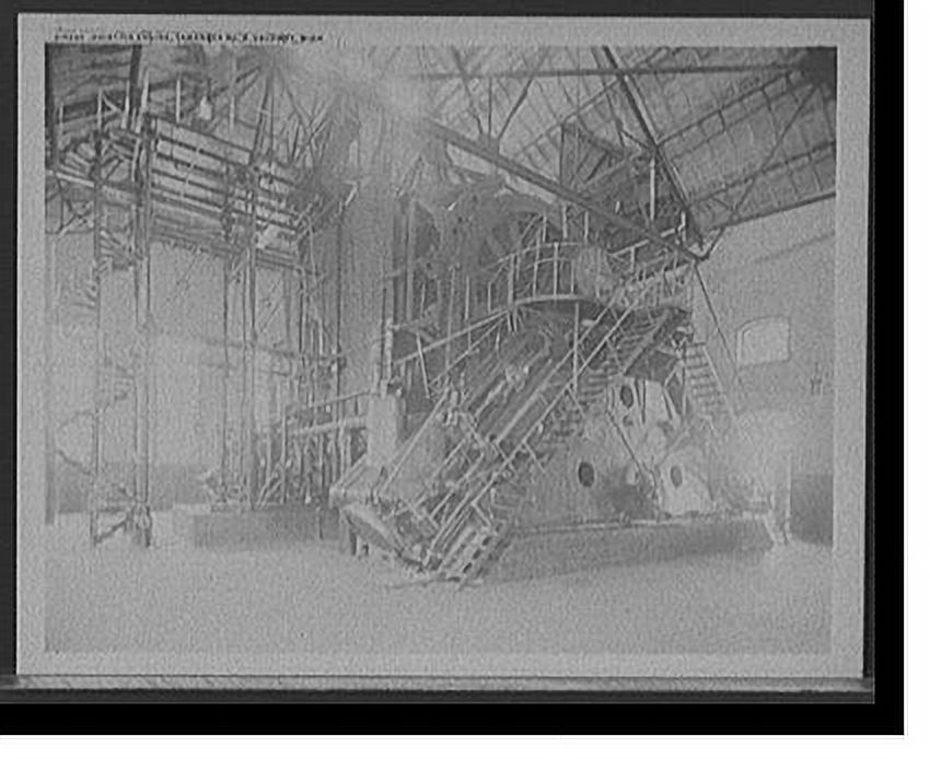 Historic Framed Print, Hoisting engine, Tamarack No. 5, Calumet, Mich., 17-7/8