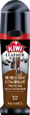 Kiwi Premier Shine 2.5 OZ Brown Liquid Shoe Wax, Each