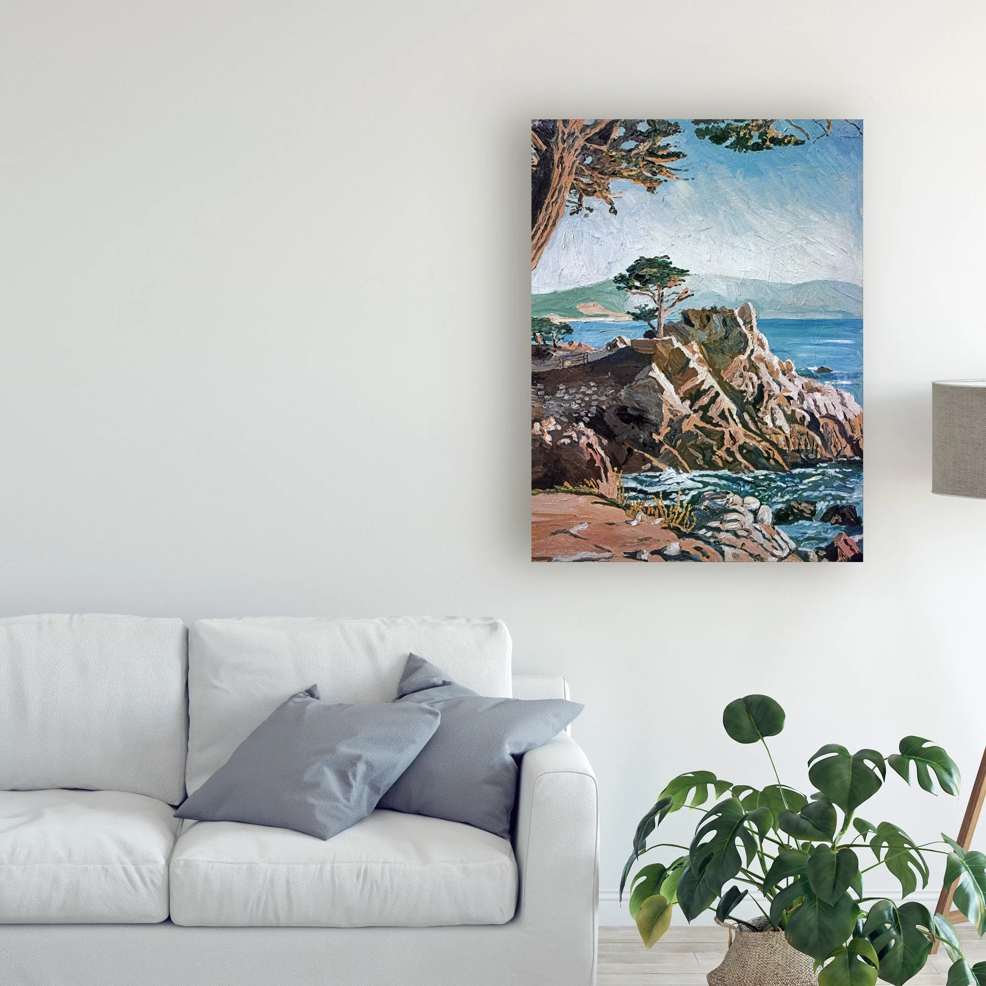 Trademark Fine Art 'Cypress Point Monterey' Canvas Art by David Lloyd Glover