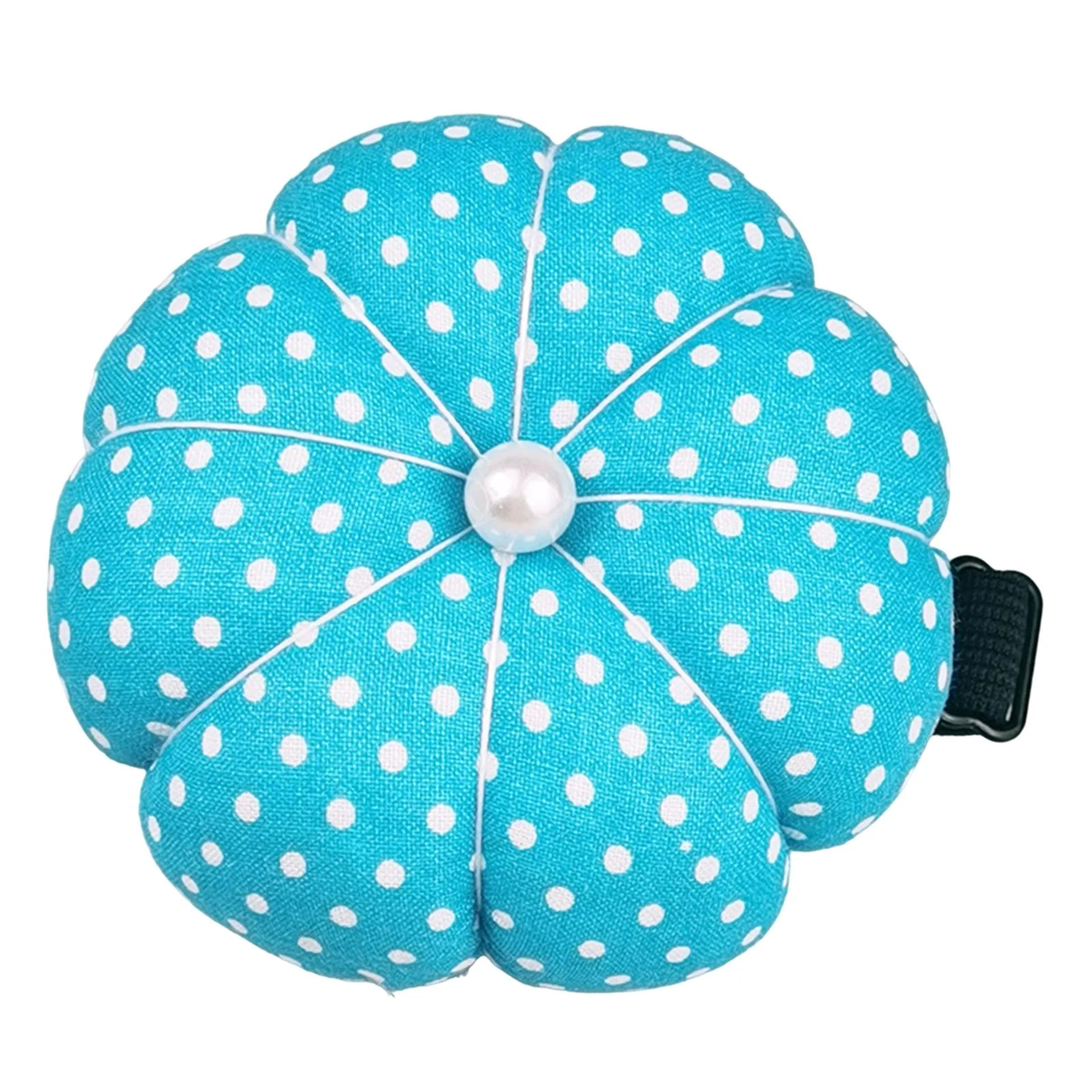 GUOOL Wrist Pin Cushion Band Sewing Pin Holder Pincushions with Elastic All Wrist Sizes for Quilting work DIY Craft Lake Blue