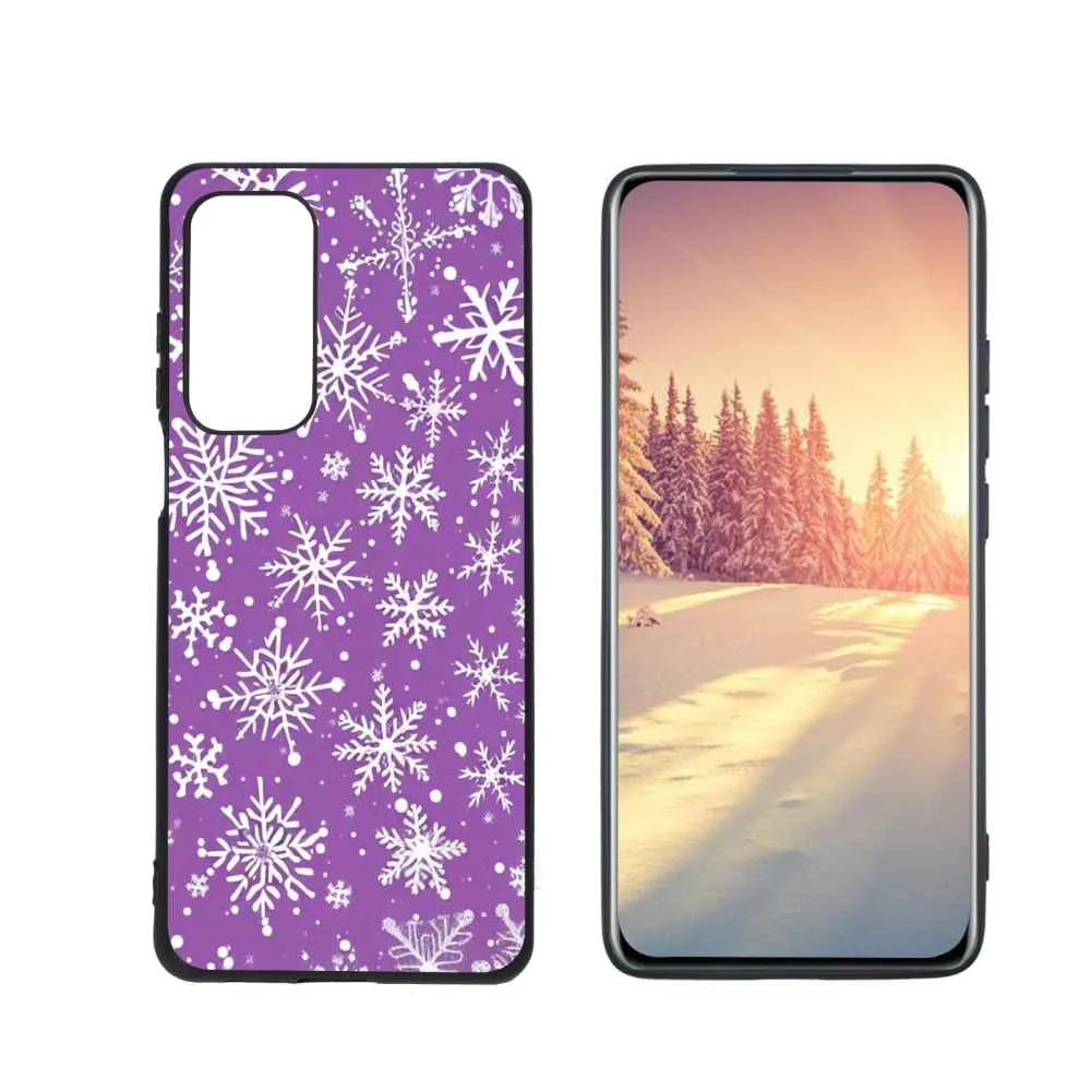 Compatible with Motorola MOTO Edge 5G UW Phone Case, Christmas-Snow-38 Case Men Women, Flexible Silicone Shockproof Case for Motorola MOTO Edge 5G UW