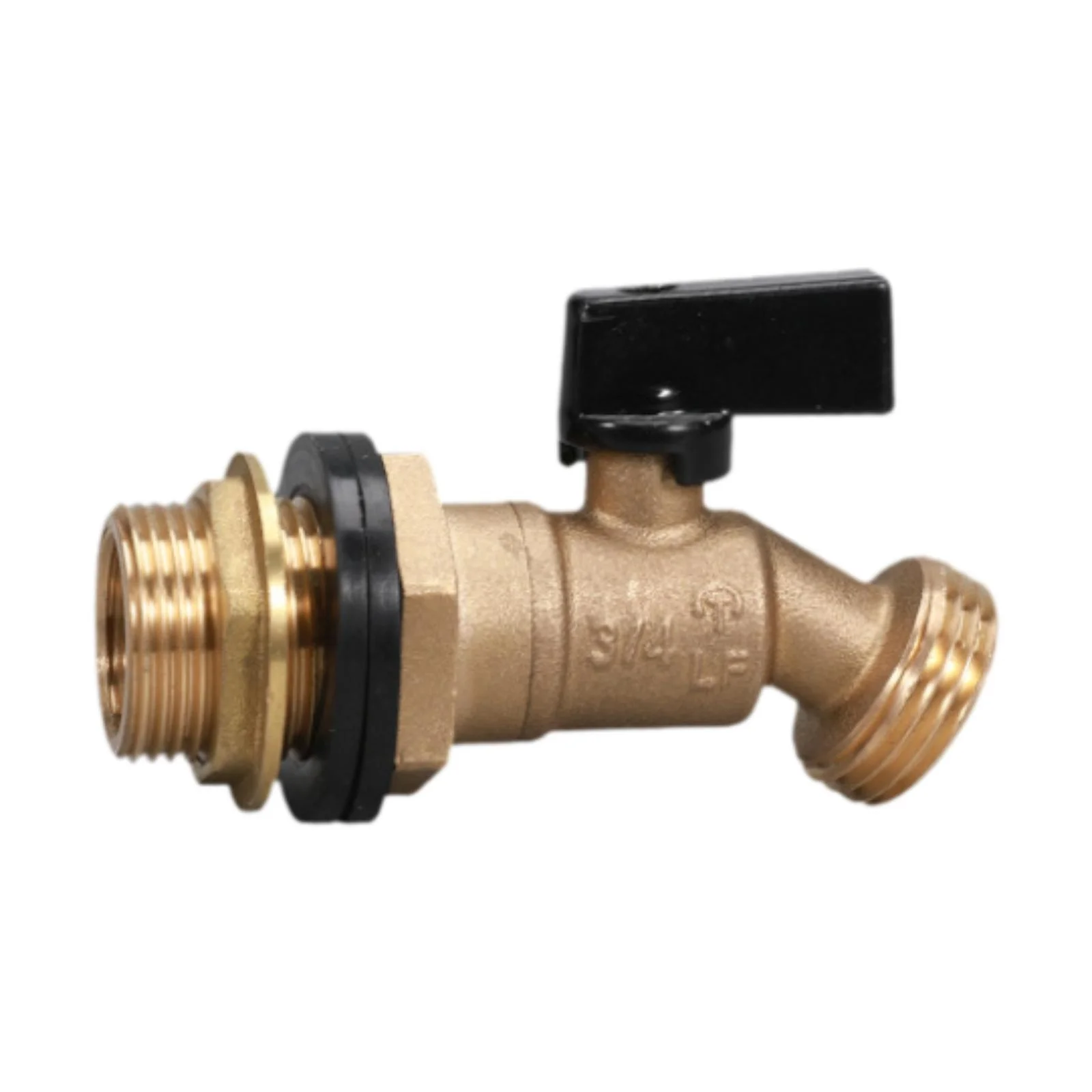 Gazechimp Brass Hose Valve Faucet 3/4 inch IBC Tote Adapter for Agriculture Irrigation Type B