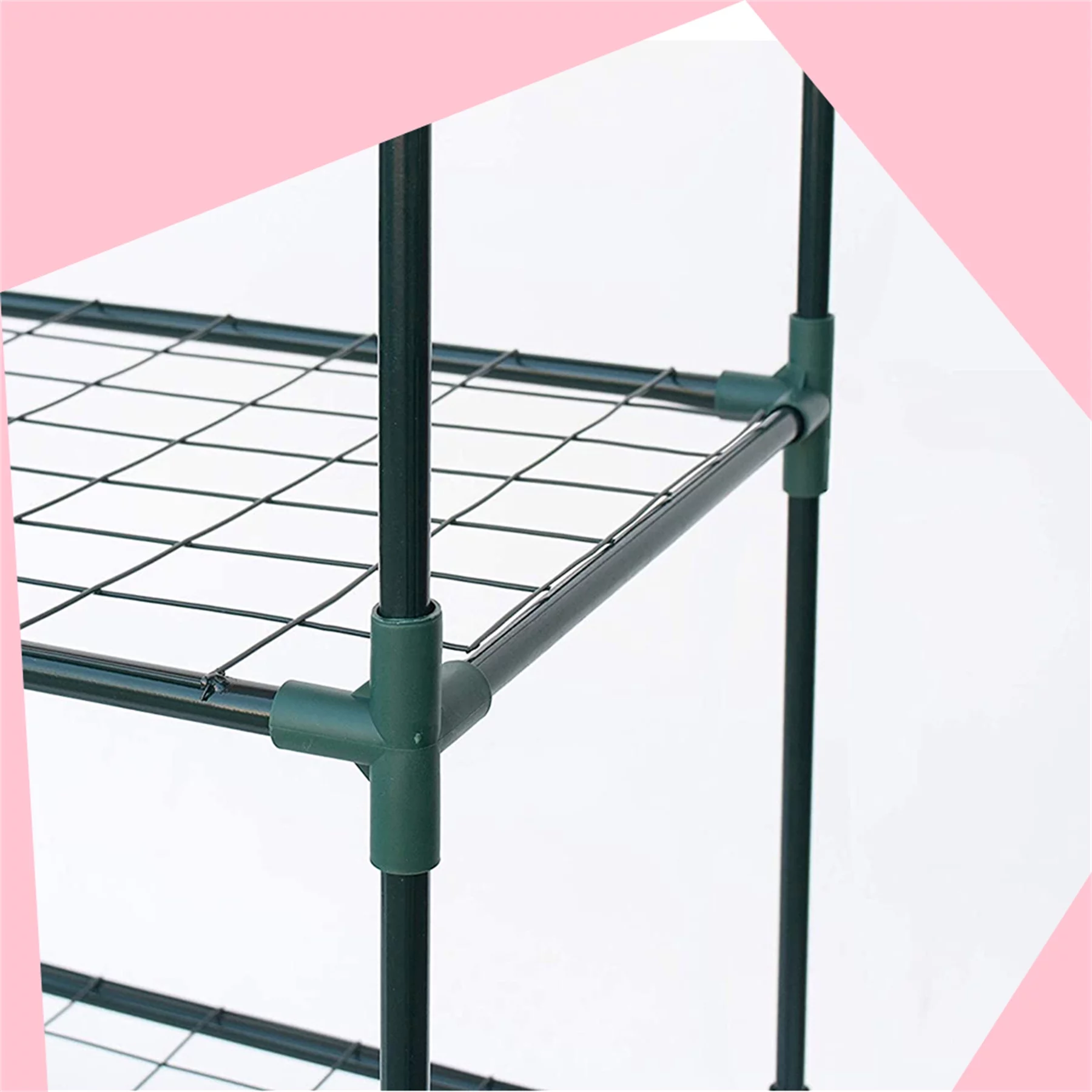 3-Tier Mini Garden Greenhouse with Zipper Openings