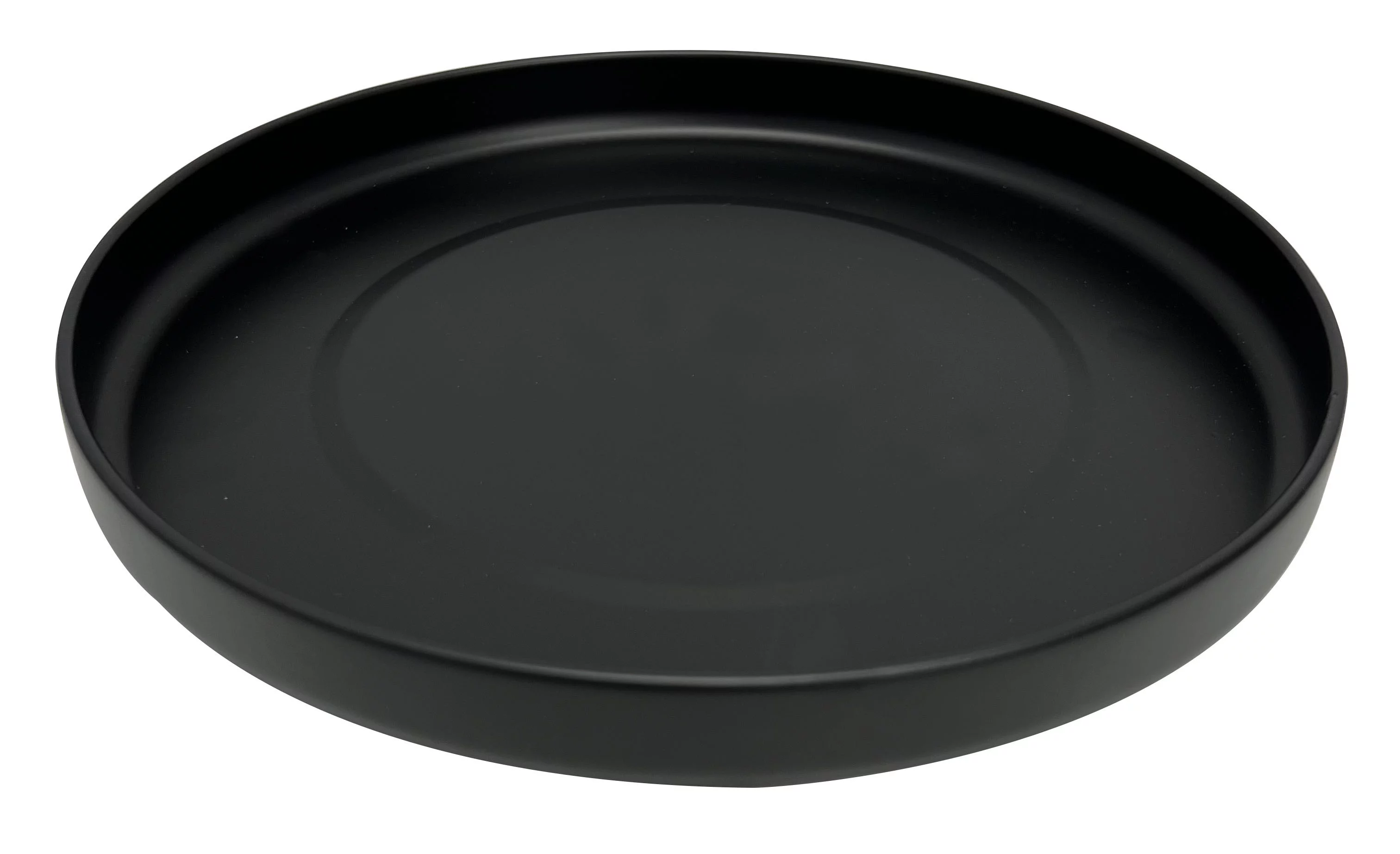 Better Homes & Garden Metal Black Saucer 10in