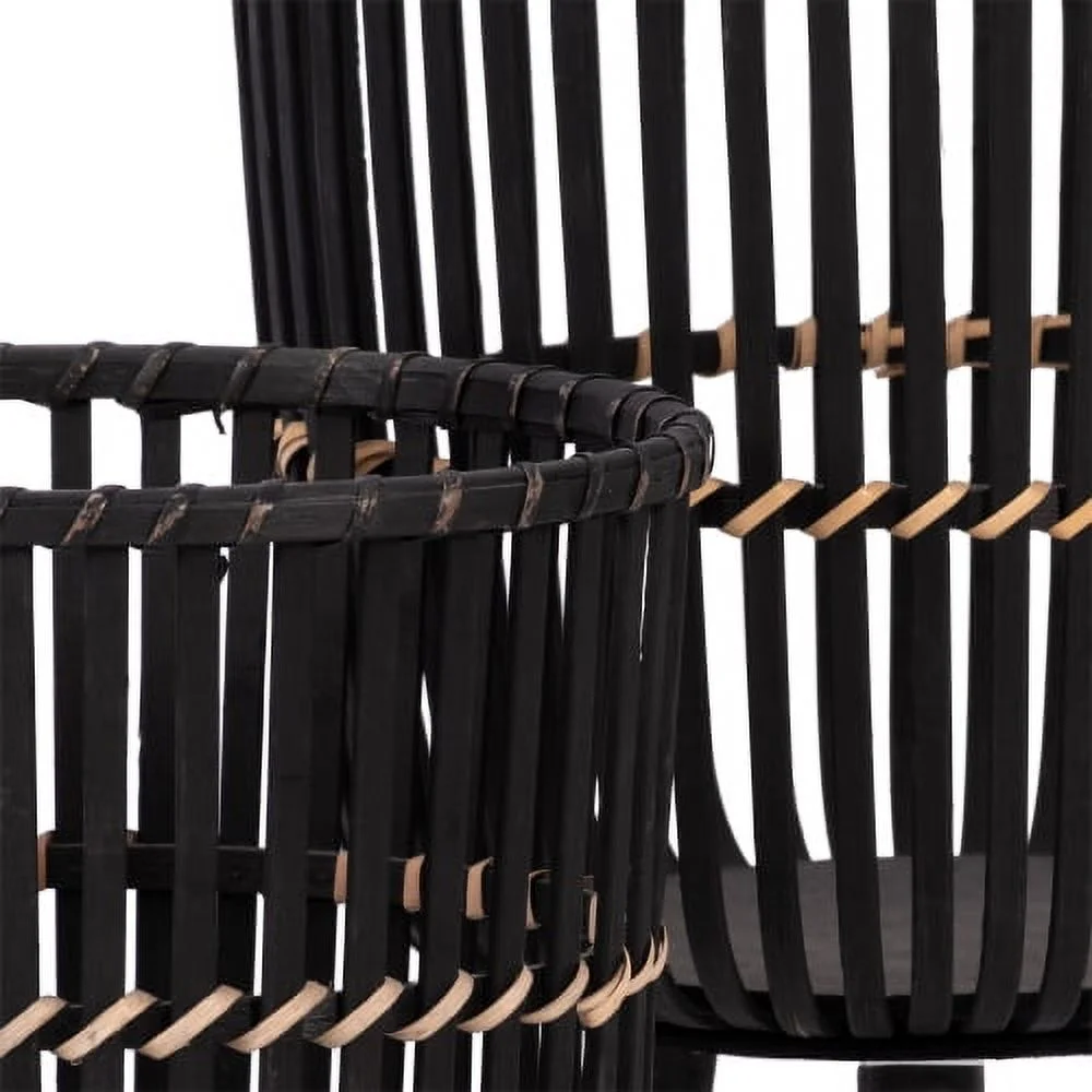 Buumin S/2 BAMBOO FOOTED PLANTERS 10/12