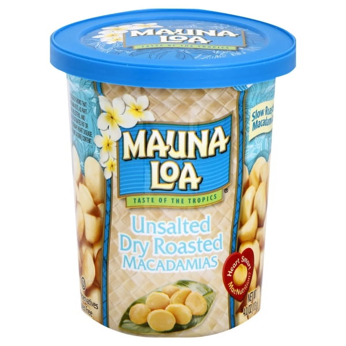 Mauna Loa Premium Hawaiian Roasted Macadamia Nuts, Unsalted Flavor, 4 Oz