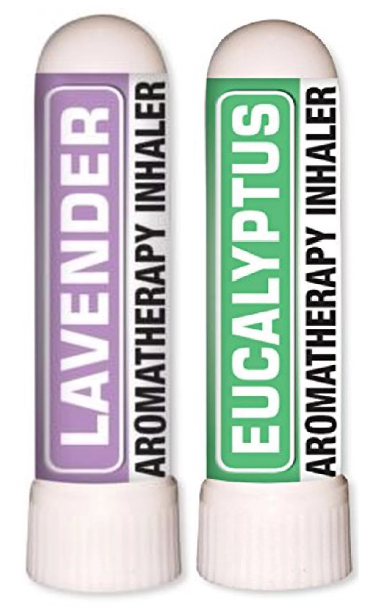 Nasal Inhaler Aromatherapy Gift Set of 2 Eucalyptus, Lavender Made with Organic Essential Oils 0.7 mL each by Sponix Made in USA Pack of 2