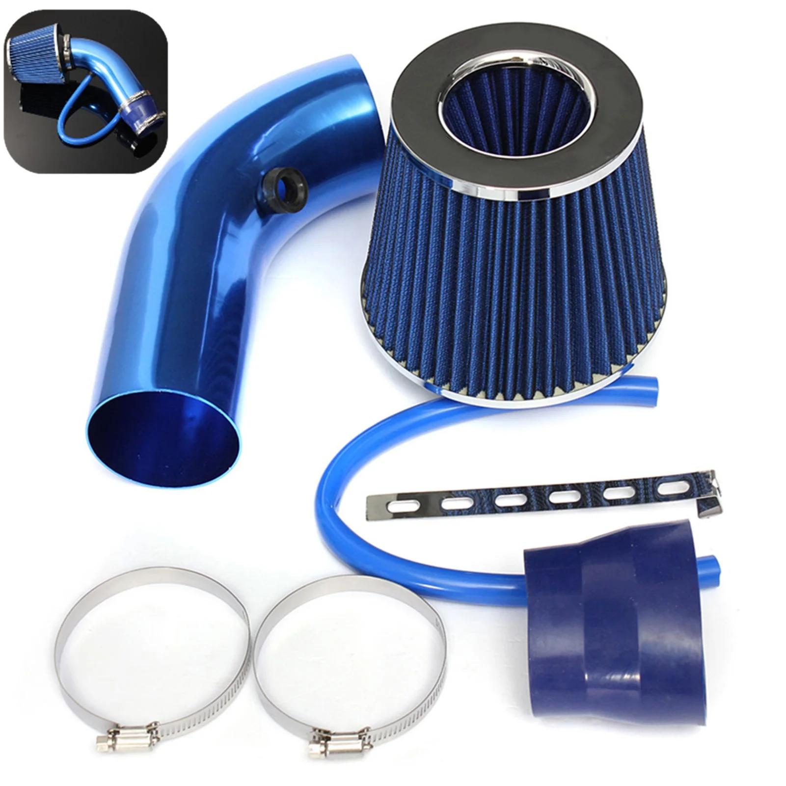 Air Intake,Universal Car Cold Air Intake Car Cold Air Intake 64-76mm/3'' Universal Induction Pipe Intake 64-76mm3'' Universal Buzhi Huiop Intake Universal Air