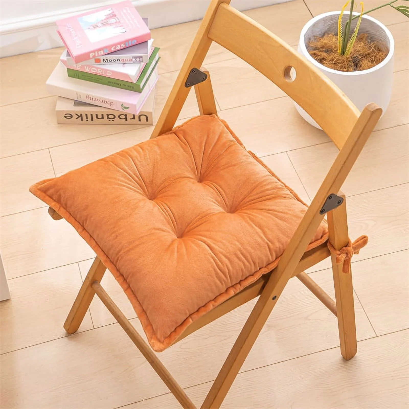 Namzi Seat Cushion Garden Patio Home Kitchen Office Thicken Comfy Seat Cushion, orange 18