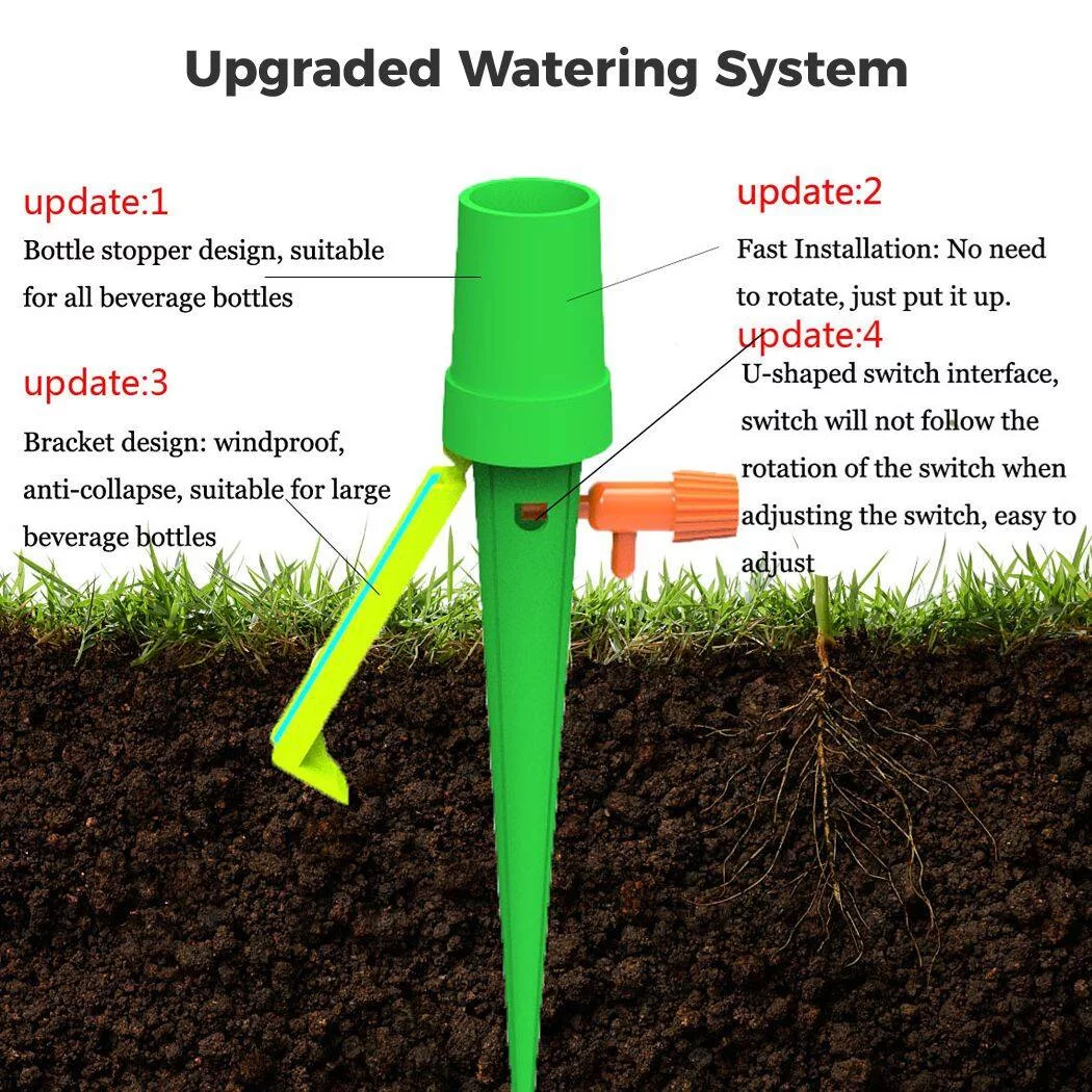 Self Watering Spike Automatic: 15PCS Auto Watering Insert Plant Watering Dripper