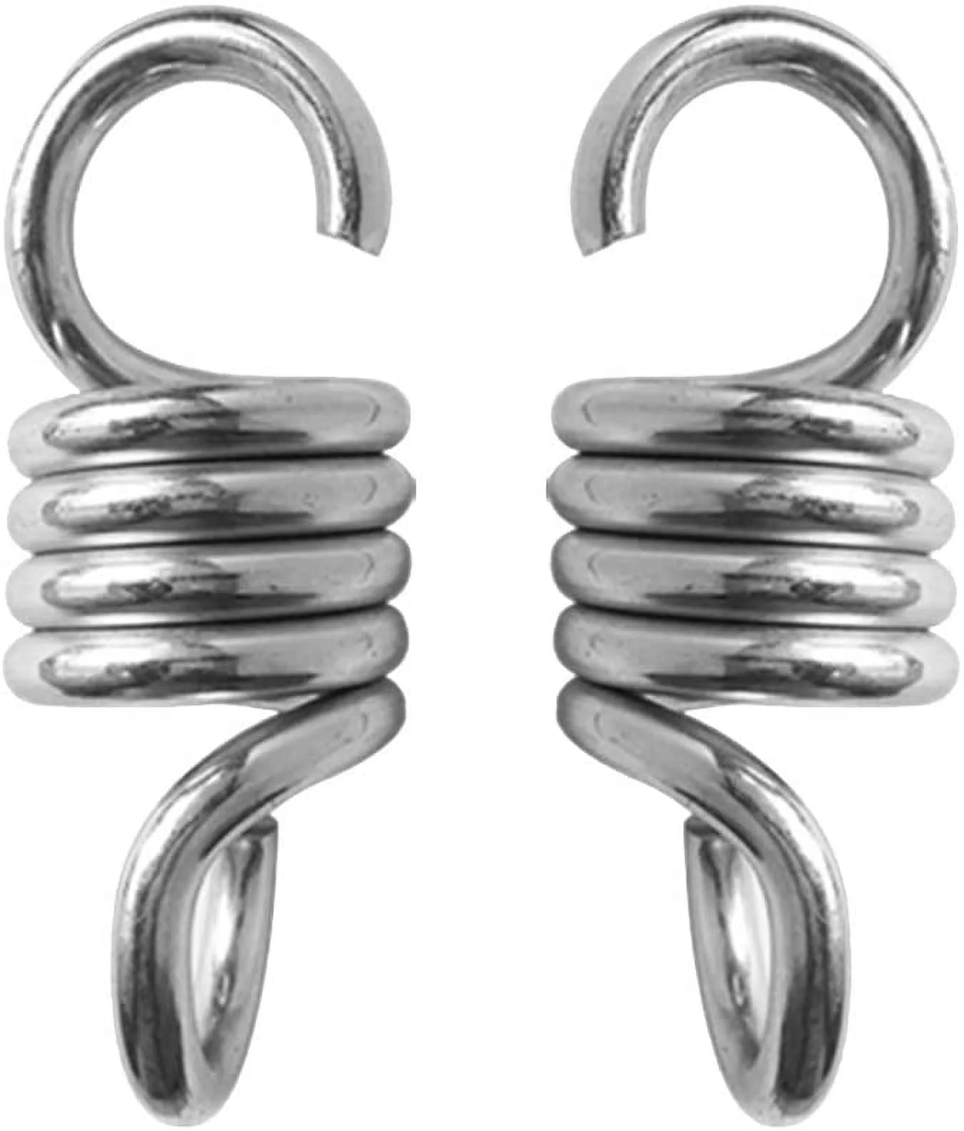 Nvzi 2Pcs Hammock Chair Spring Hooks, Heavy Duty 700LB Weight Capacity Sturdy Steel Extension Spring Fits Hammock Chair Hanging Porch Suspension Hooks Garden Swings