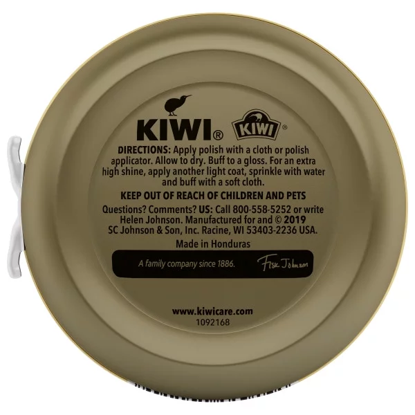 KIWI Shoe Polish, Neutral, 1.125 oz (1 Metal Tin), Pack of 4