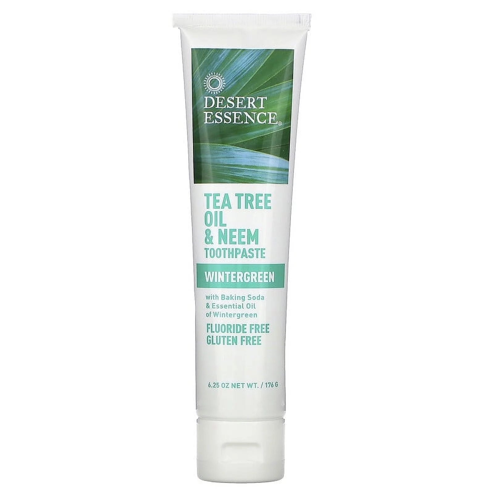 Desert Essence, Tea Tree Oil & Neem Toothpaste, Wintergreen, 6.25 oz