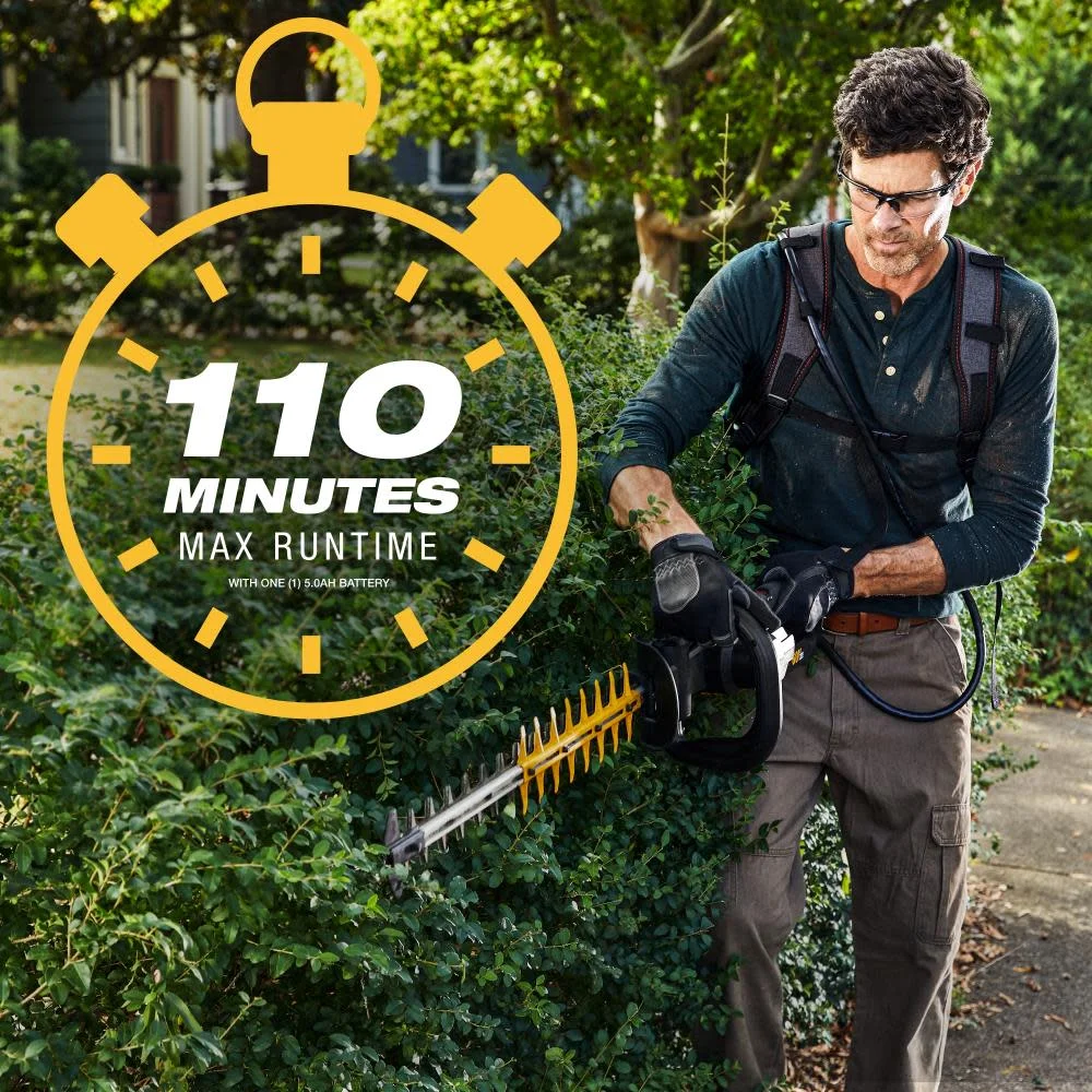 Cat 60V 25In Brushless 2-Speed Backpack Hedge Trimmer Kit