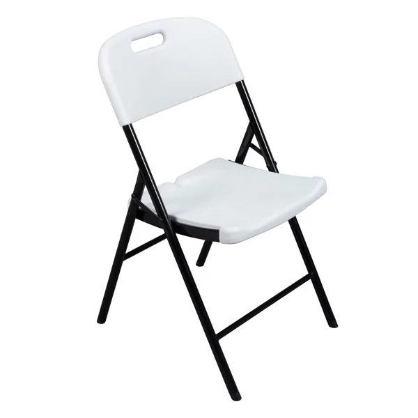 Fithood 4pcs 47*54*84cm Garden Plastic Folding Chair White